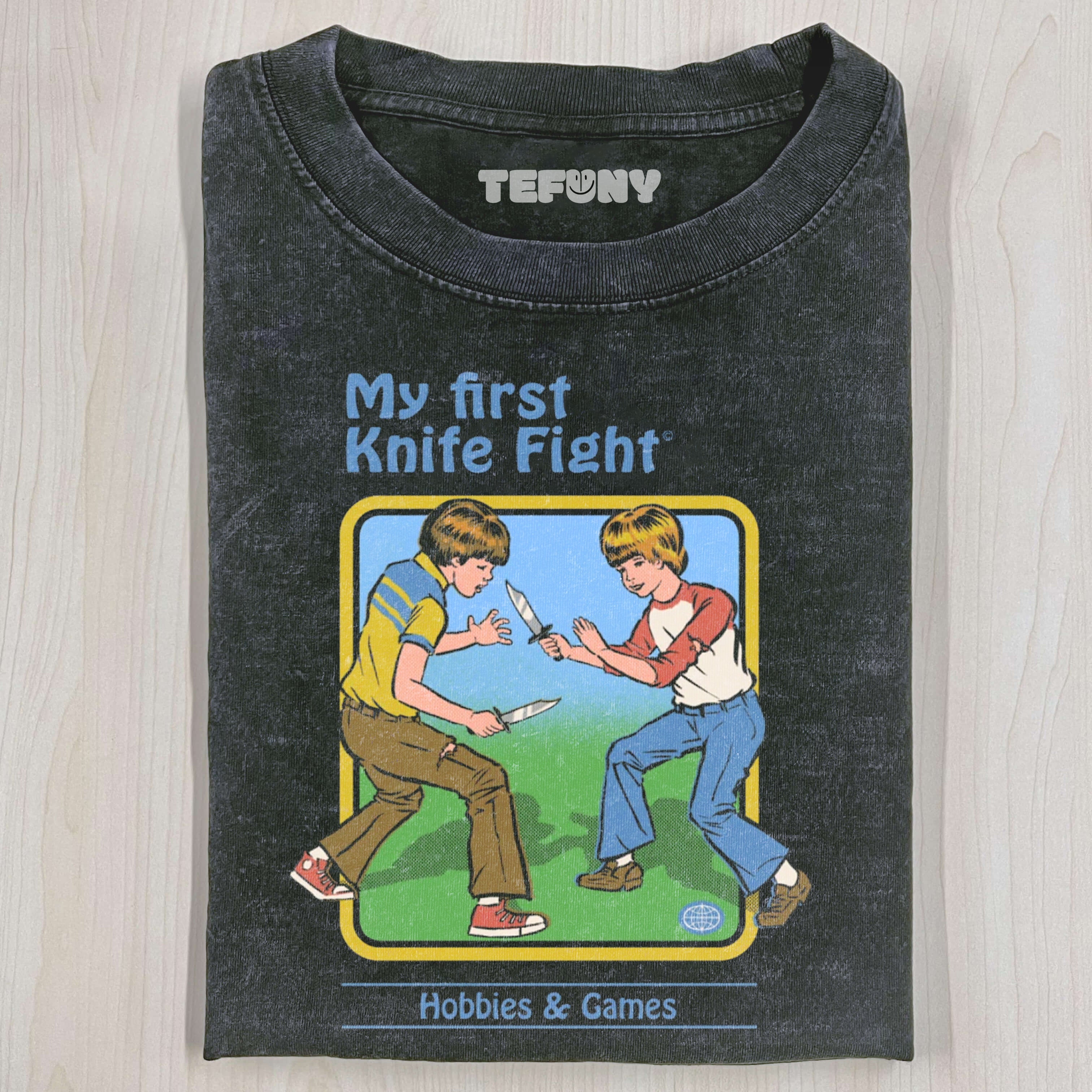 MY FIRST KNIFE FIGHT T-SHIRT