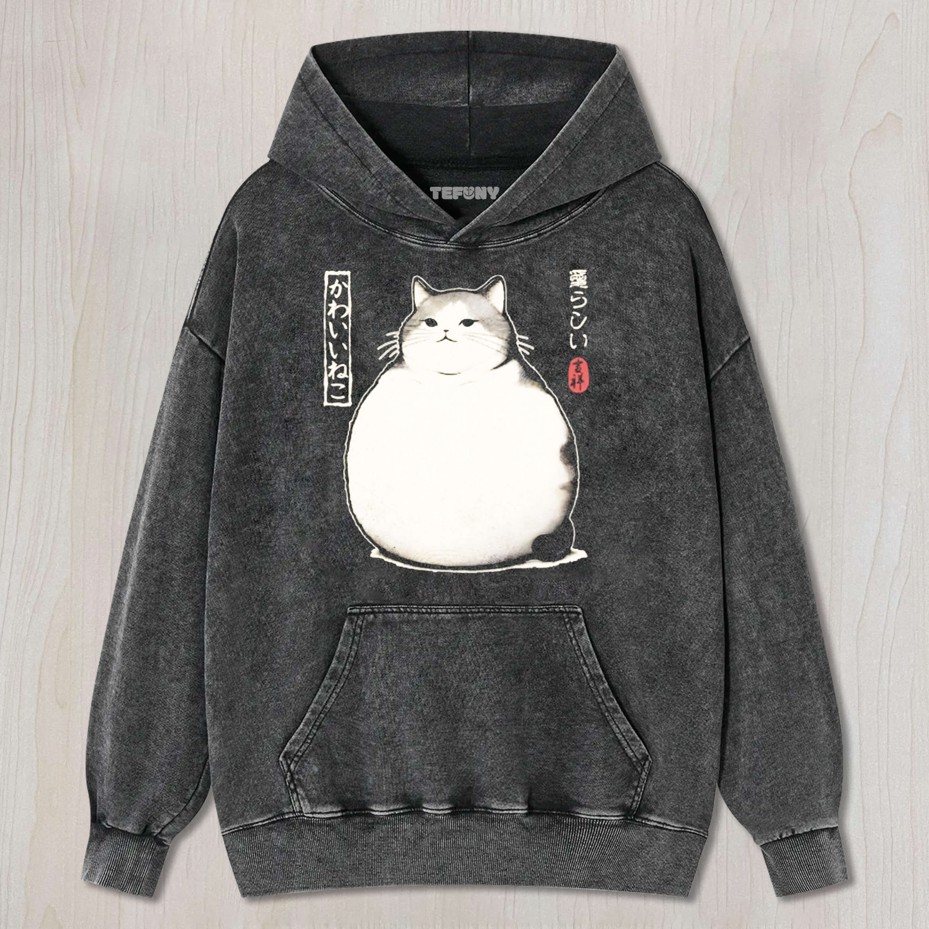 MATSUMOTO HOJICUTE FAT CAT VINTAGE WASHED TEE & SWEAT & HOOD