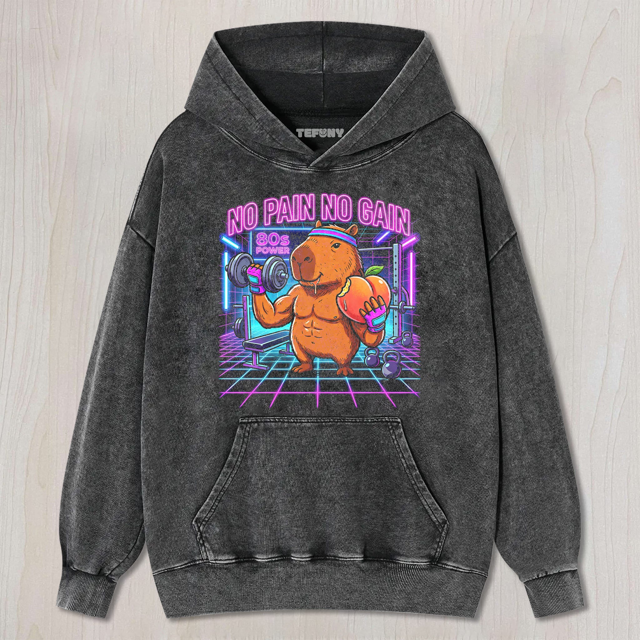 NO PAIN NO GAIN 80S UNISEX TEE, TANK TOP, LAYERED LS, SWEATSHIRT & HOODIE