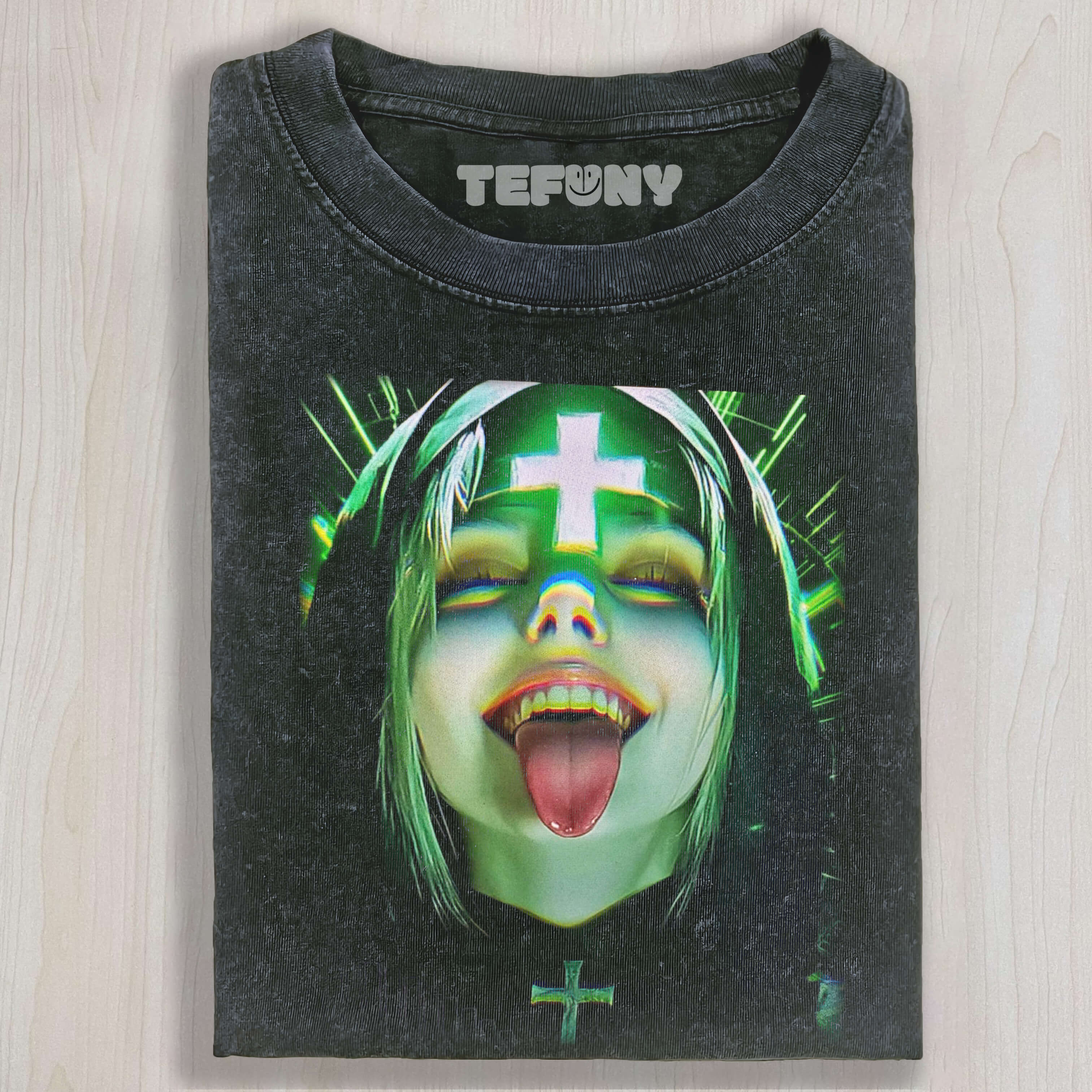 NUN STICKING OUT HER TONGUE TEE & SWEAT & HOOD