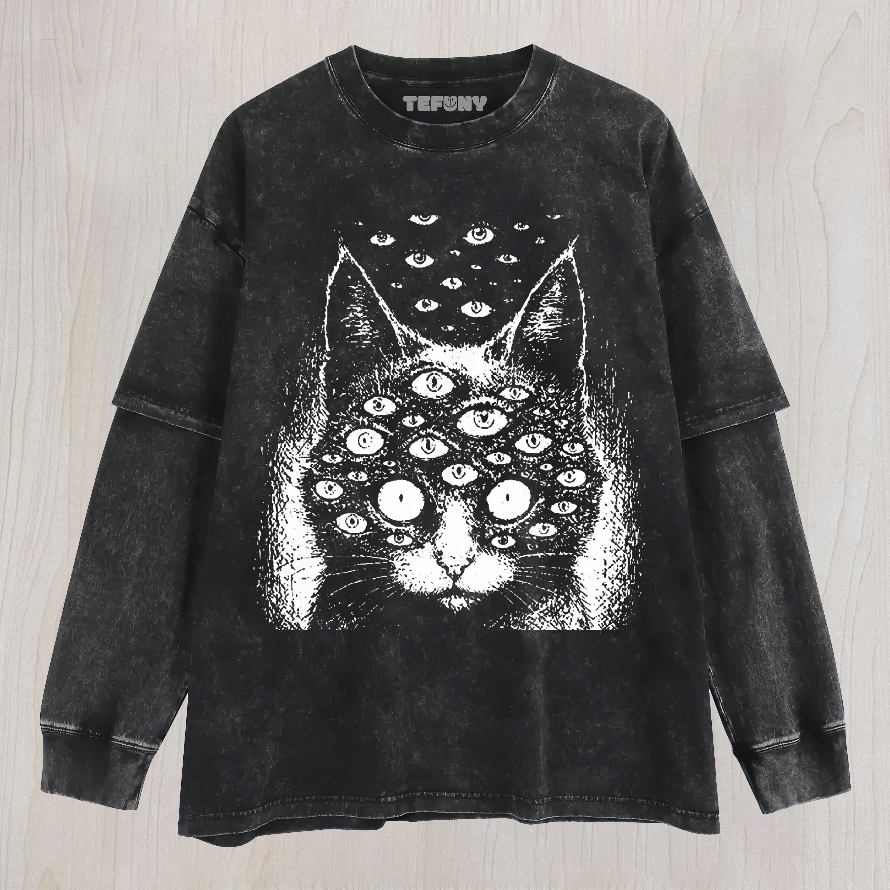 OCCULT CAT UNISEX TEE, TANK TOP, LAYERED LS, SWEATSHIRT & HOODIE