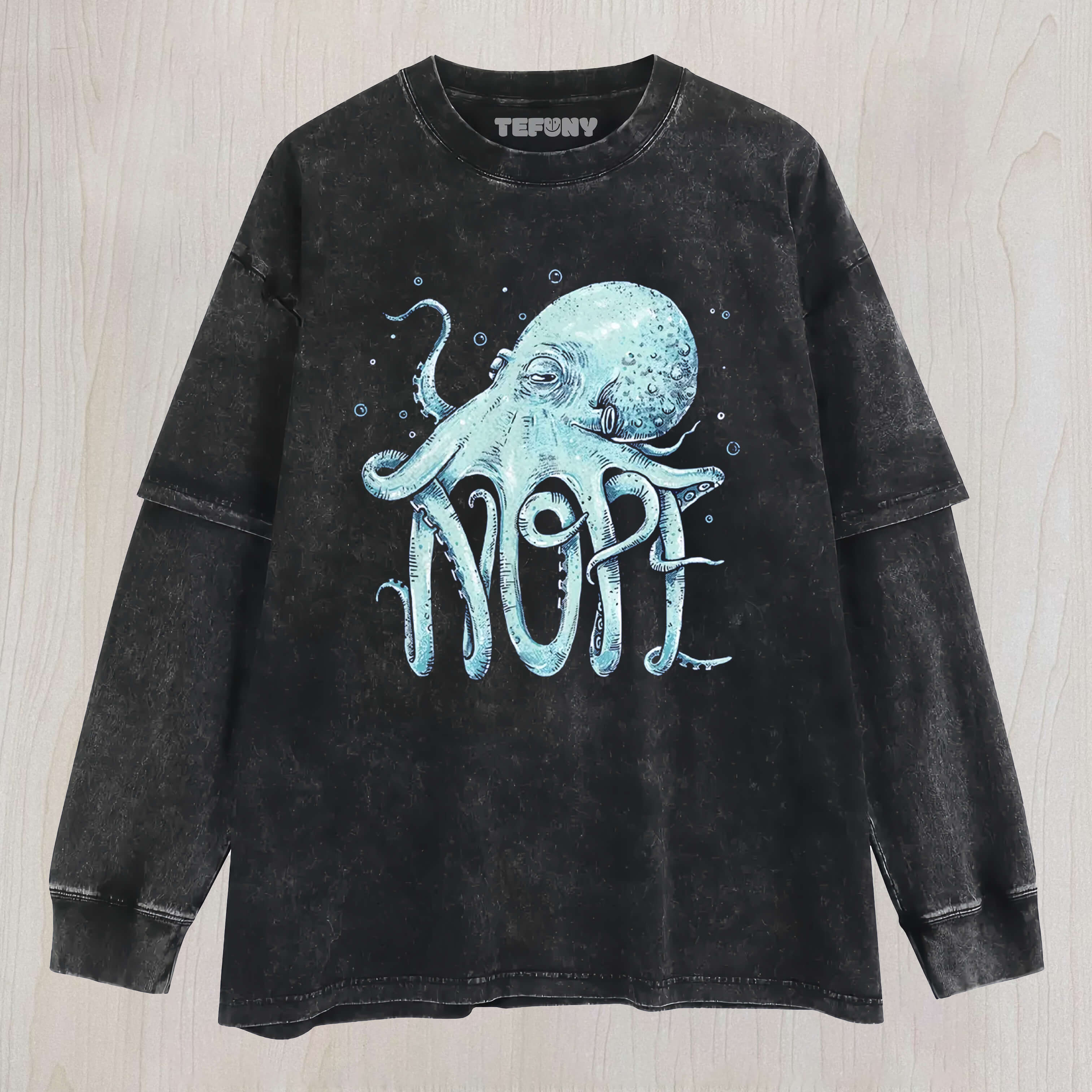 OCTOPUS NOPE LAYERED LONG SLEEVE