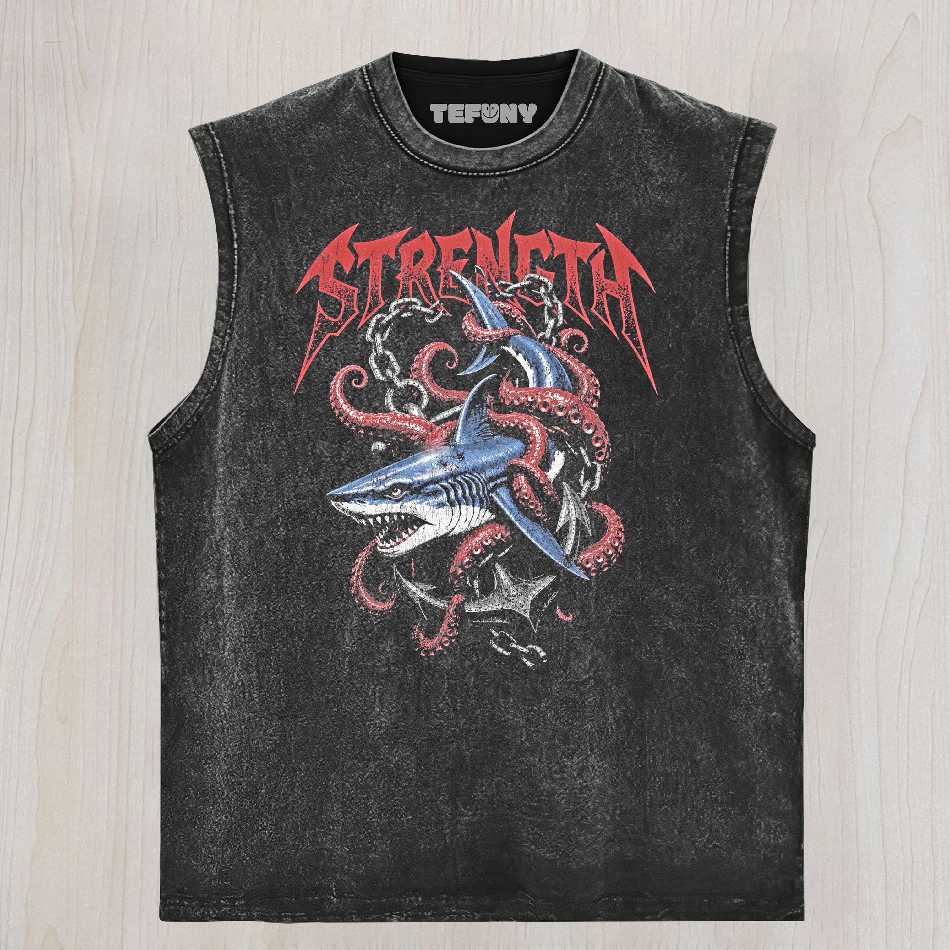 OCTOPUS VS SHARK UNISEX TEE, TANK TOP, LAYERED LS, SWEATSHIRT & HOODIE