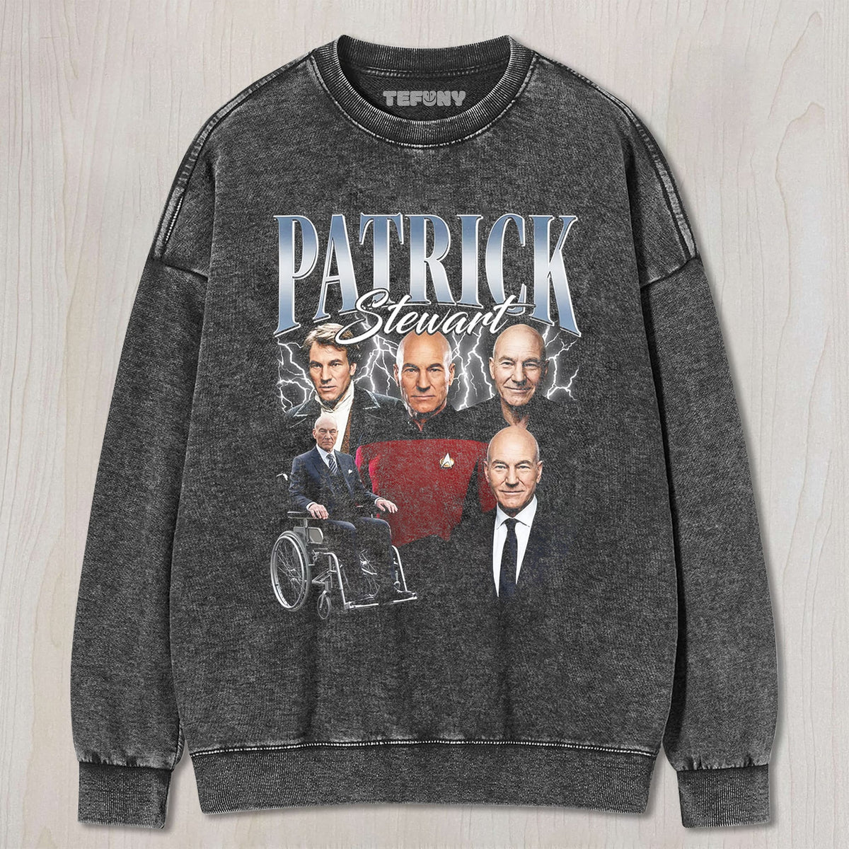 PATRICK STEWART V1 UNISEX TEE, TANK TOP, LAYERED LS, SWEATSHIRT & HOODIE