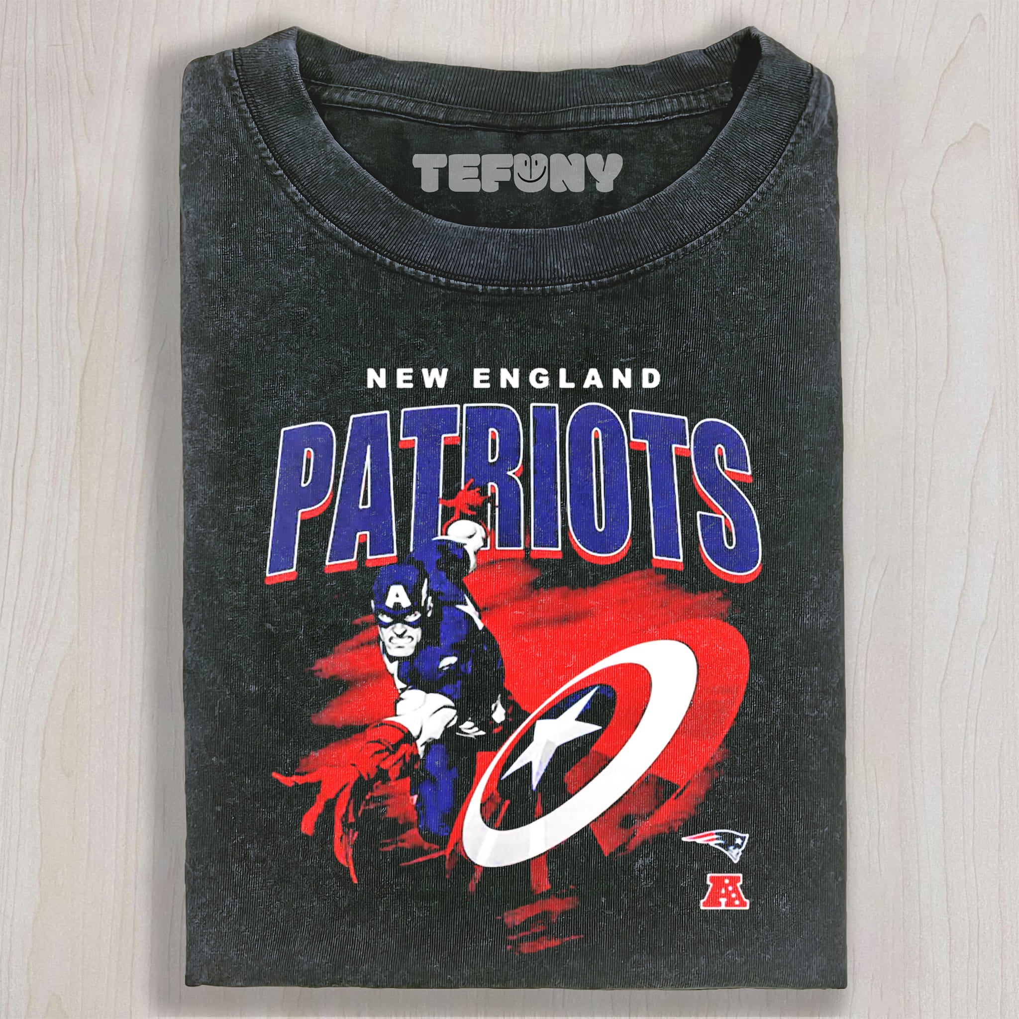 PATRIOTS & CAPTAIN AMERICA UNISEX TEE, TANK TOP, LAYERED LS, SWEATSHIRT & HOODIE
