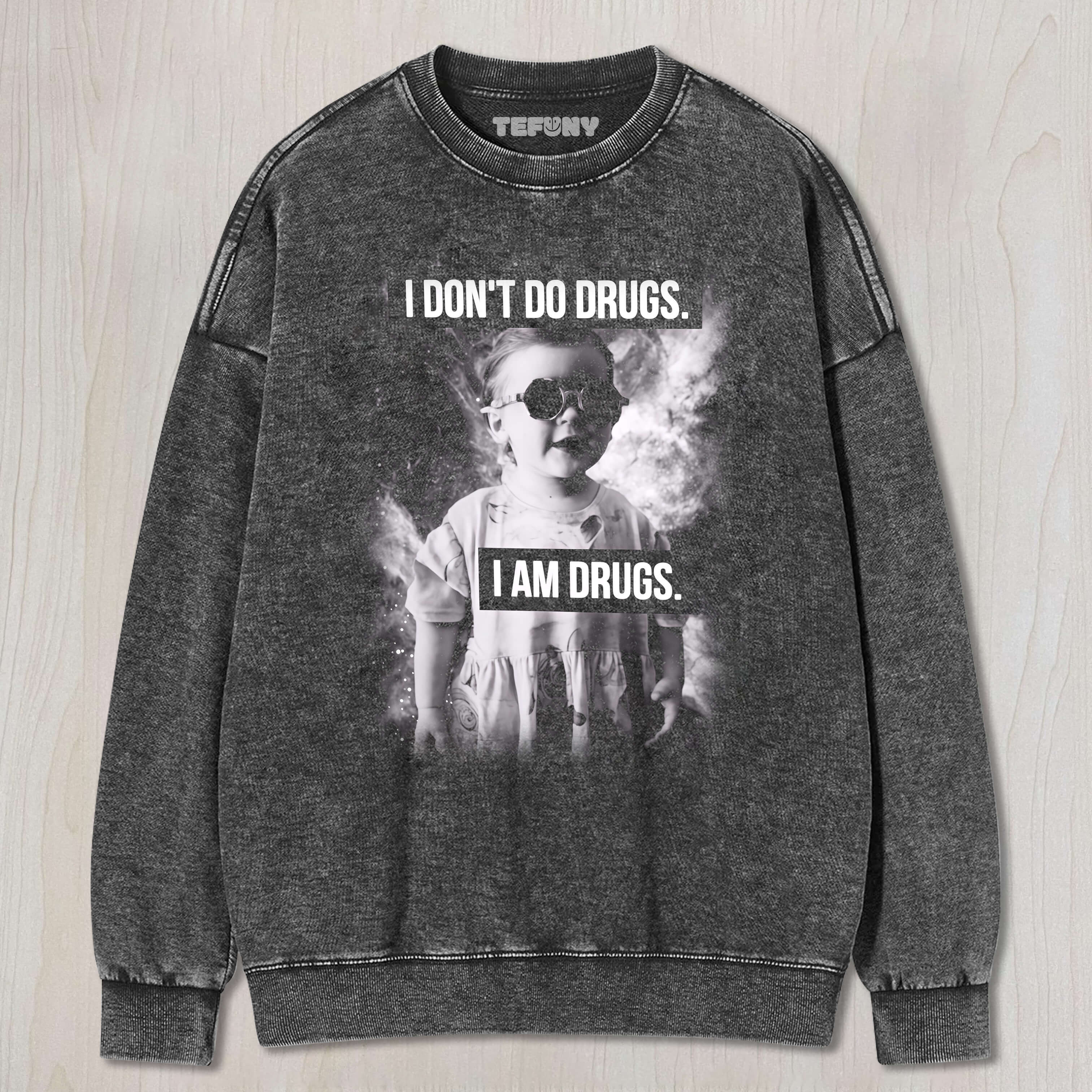 I AM DRUGS PREMIUM T-SHIRT