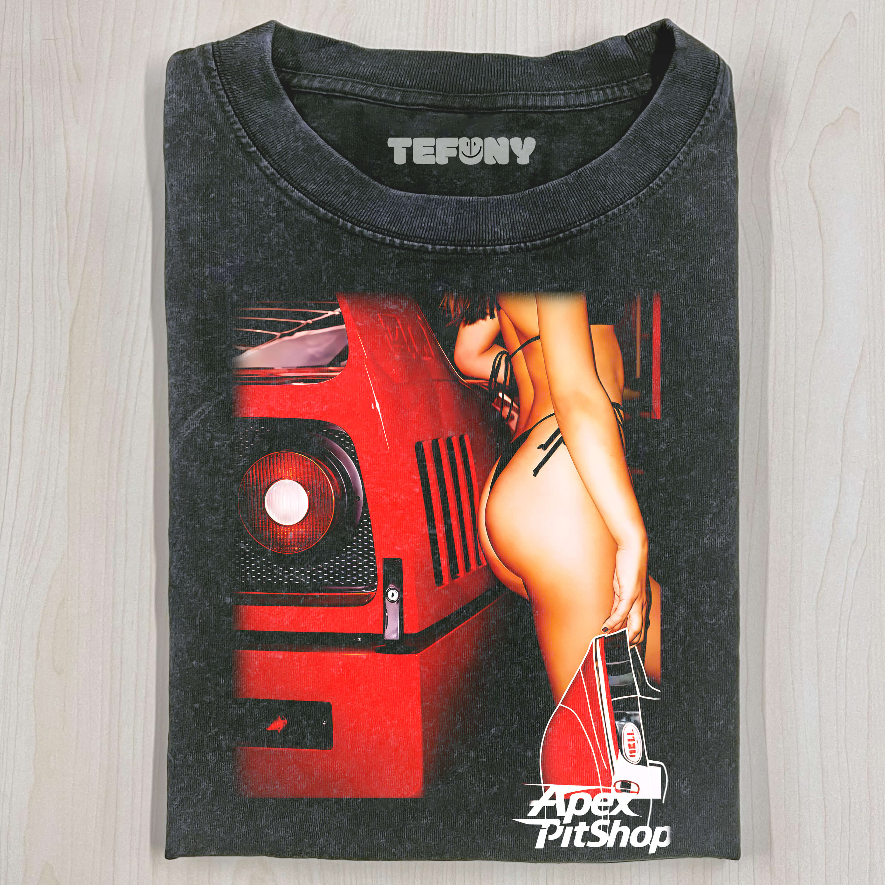 RACING GIRL CARS POSTER T-SHIRT