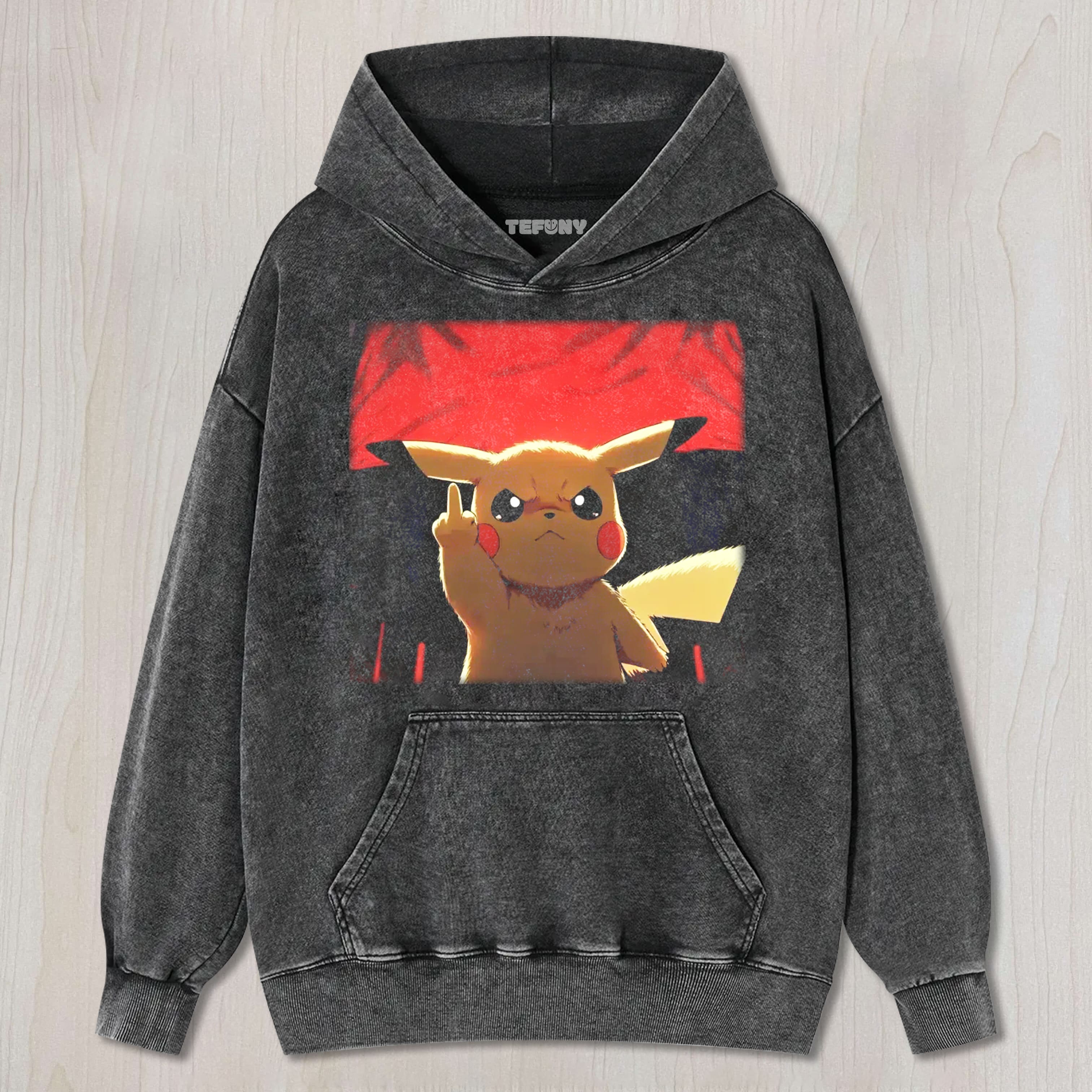 PIKACHU GIVES THE MIDDLE FINGER TEE & SWEAT & HOOD