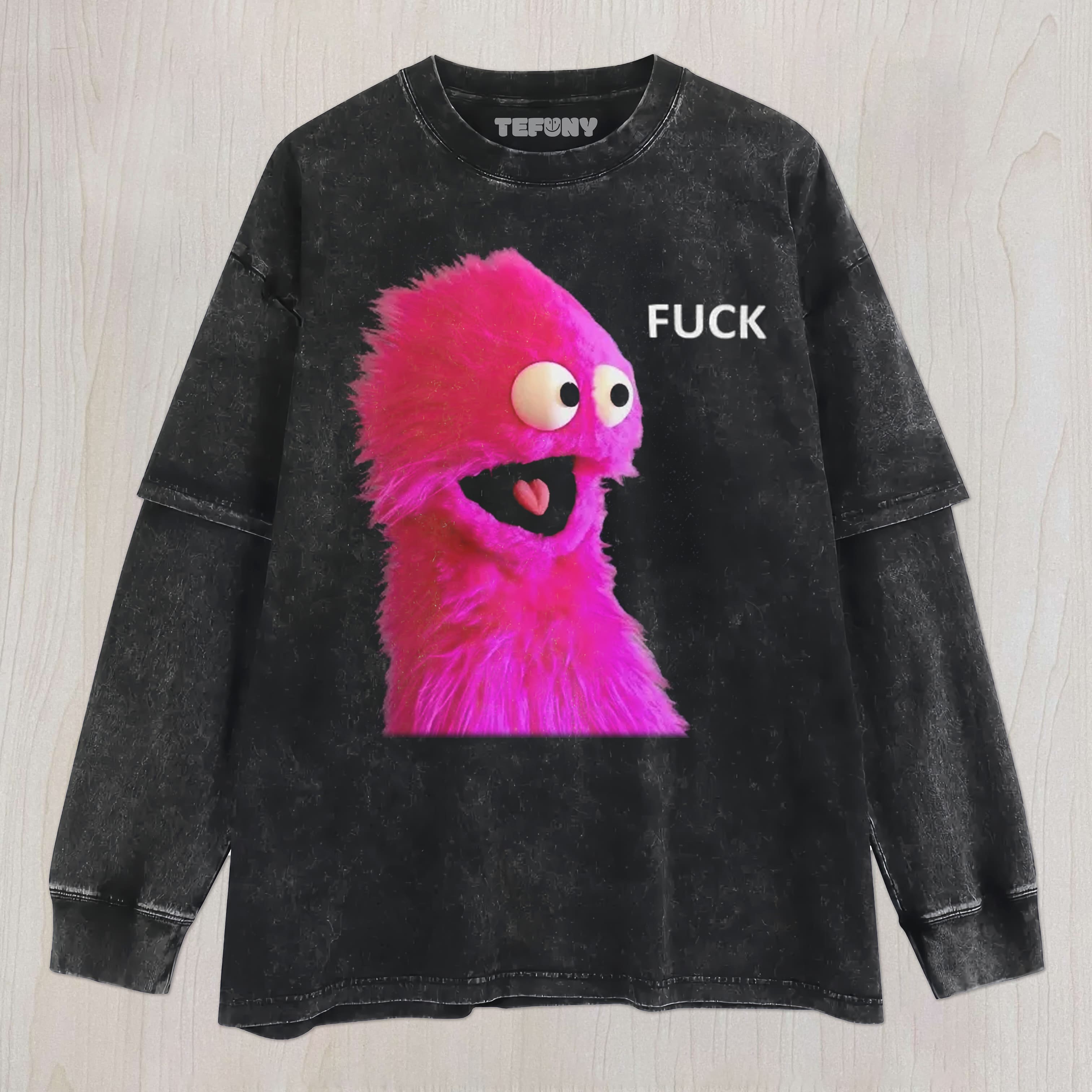 PINK FUZZY MUPPET UNISEX TEE, TANK TOP, LAYERED LS, SWEATSHIRT & HOODIE