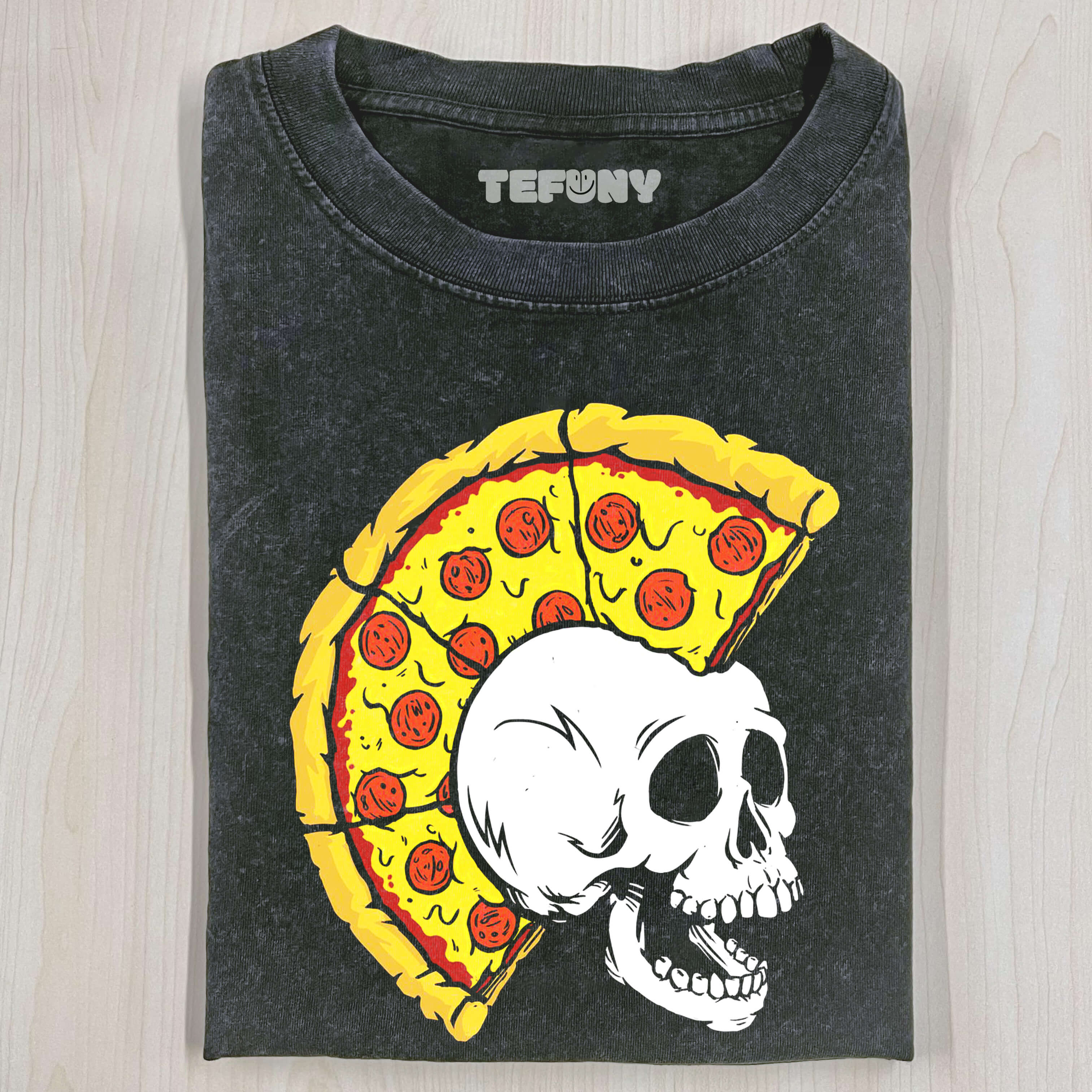 PIZZA SKULL T-SHIRT