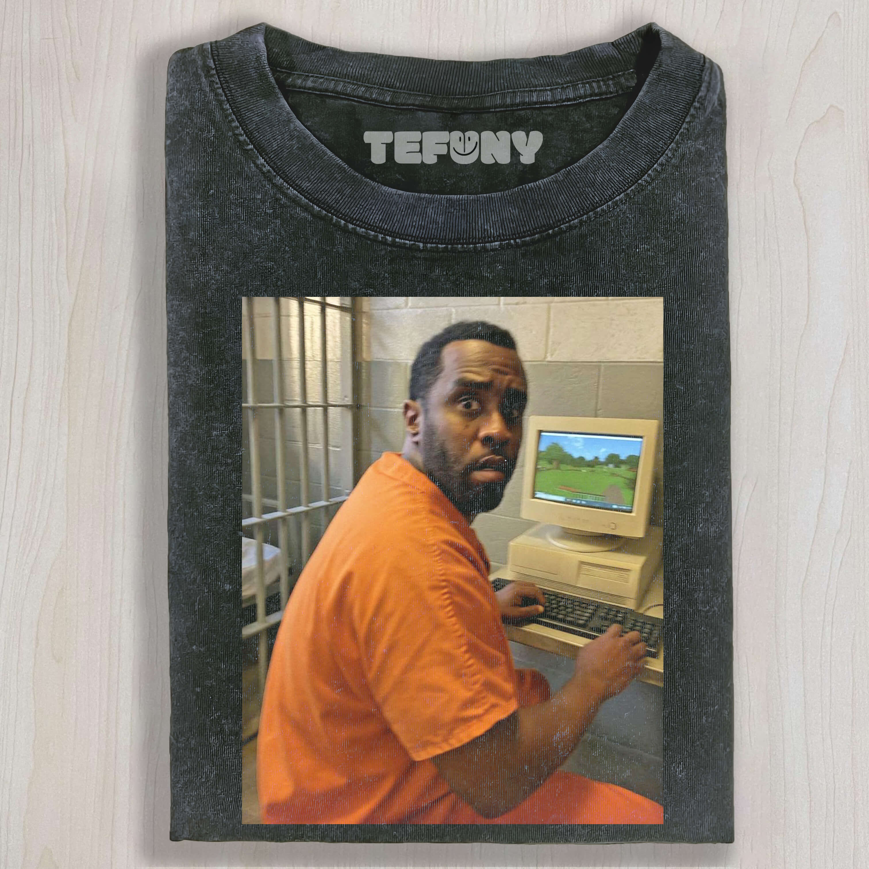 PLAYING GAMES IN PRISON T-SHIRT