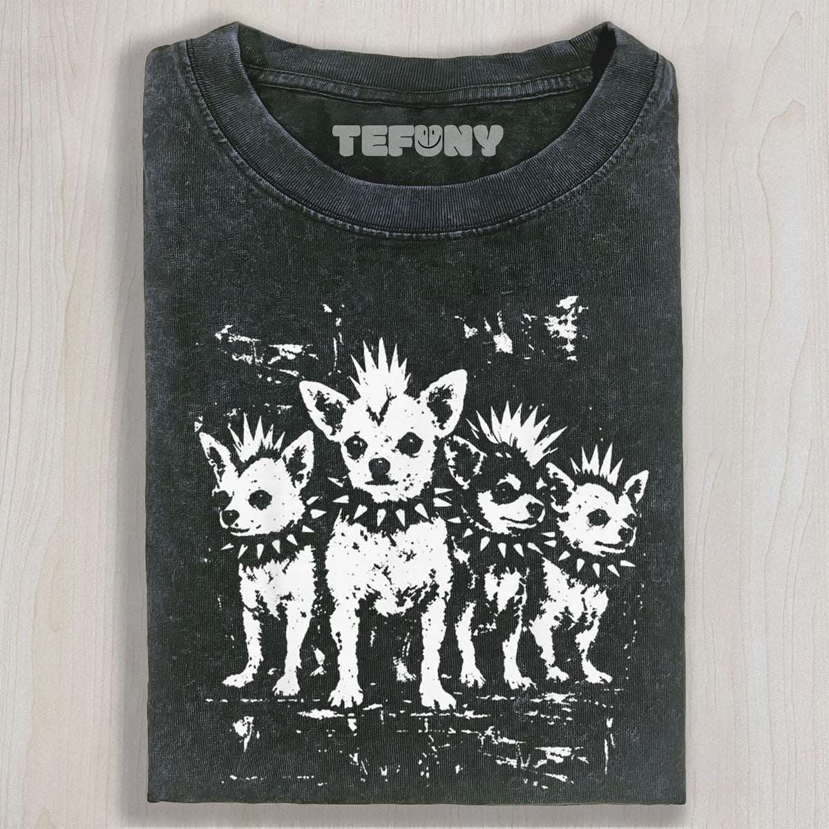 PUNK ROCK CHIHUAHUA GRAPHIC V3 T-SHIRT UNISEX TEE, TANK TOP, LAYERED LS, SWEATSHIRT & HOODIE