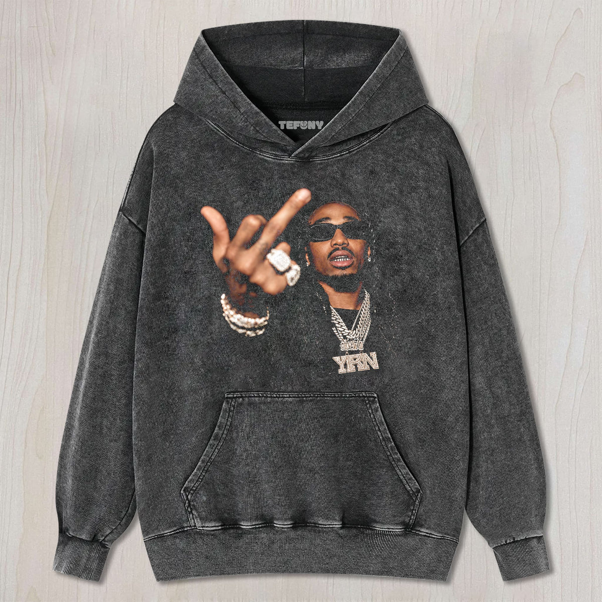 QUAVO MIDDLE FINGER UNISEX TEE, TANK TOP, LAYERED LS, SWEATSHIRT & HOODIE