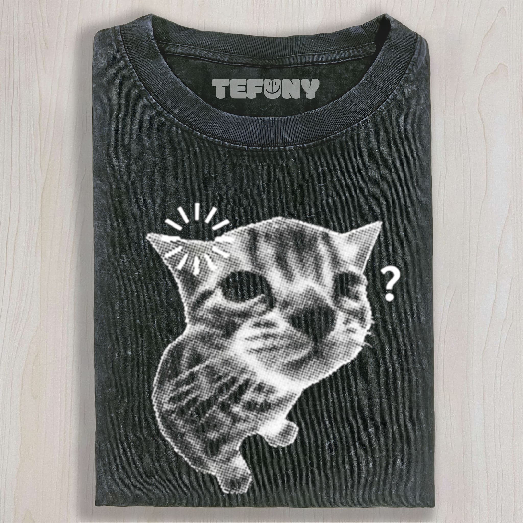 QUESTION MARK CAT MEME UNISEX TEE, TANK TOP, LAYERED LS, SWEATSHIRT & HOODIE