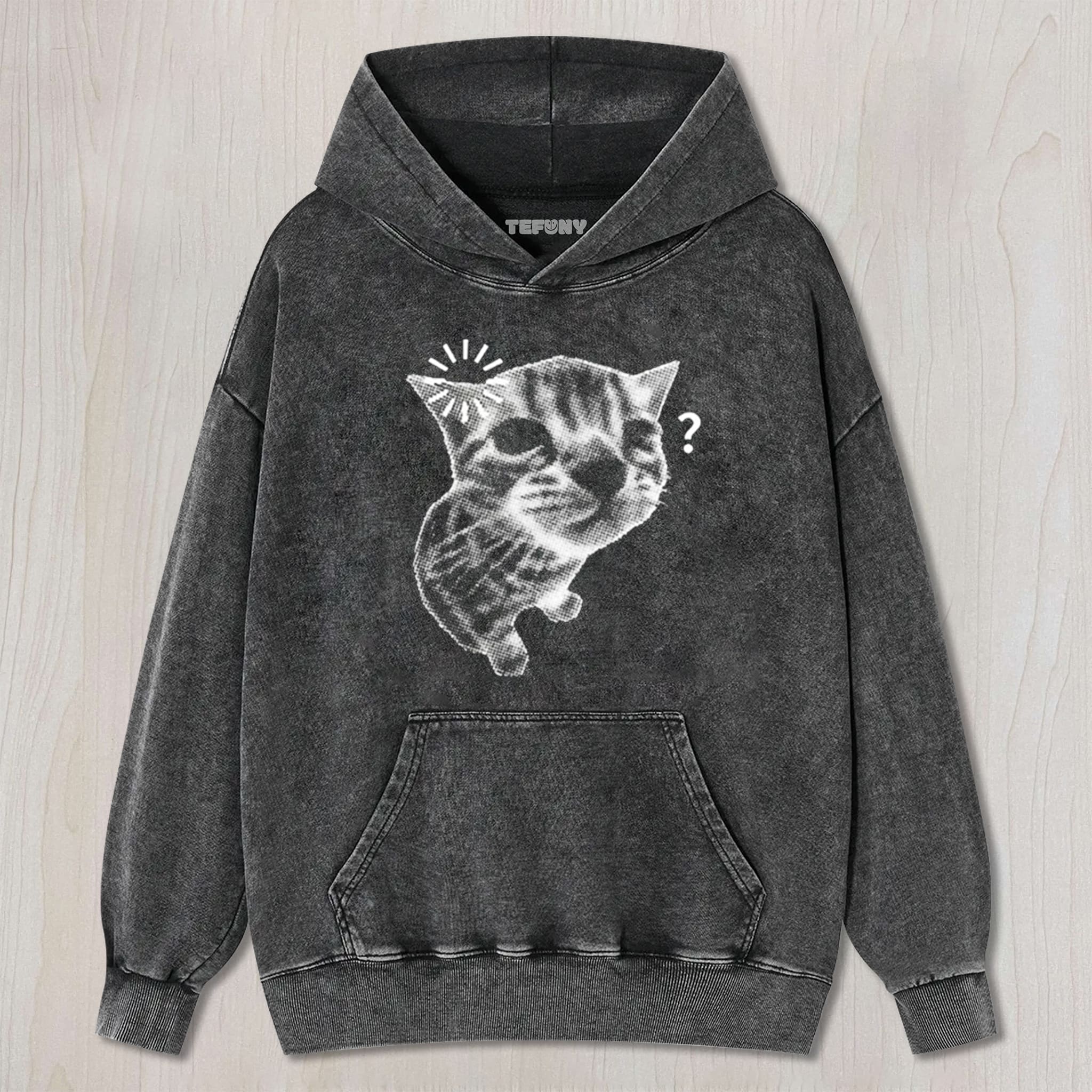 QUESTION MARK CAT MEME UNISEX TEE, TANK TOP, LAYERED LS, SWEATSHIRT & HOODIE