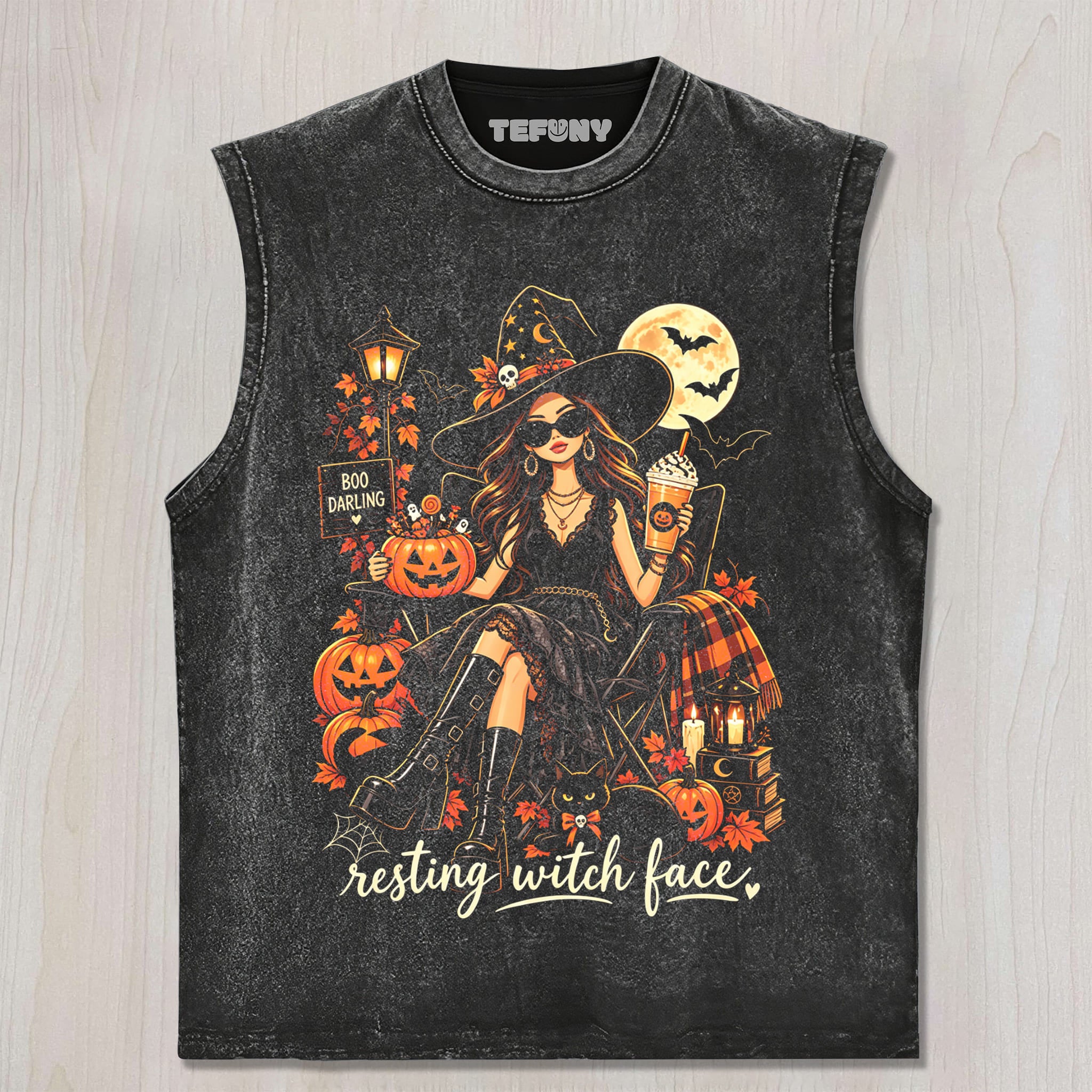RESTING WITCH FACE FASHION UNISEX TEE, TANK TOP, LAYERED LS, SWEATSHIRT & HOODIE