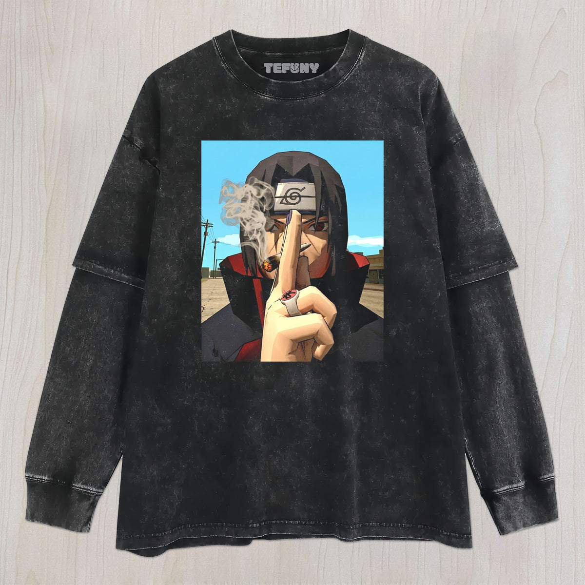 RETRO CARTOON SMOKING V4 UNISEX TEE, TANK TOP, LAYERED LS, SWEATSHIRT & HOODIE