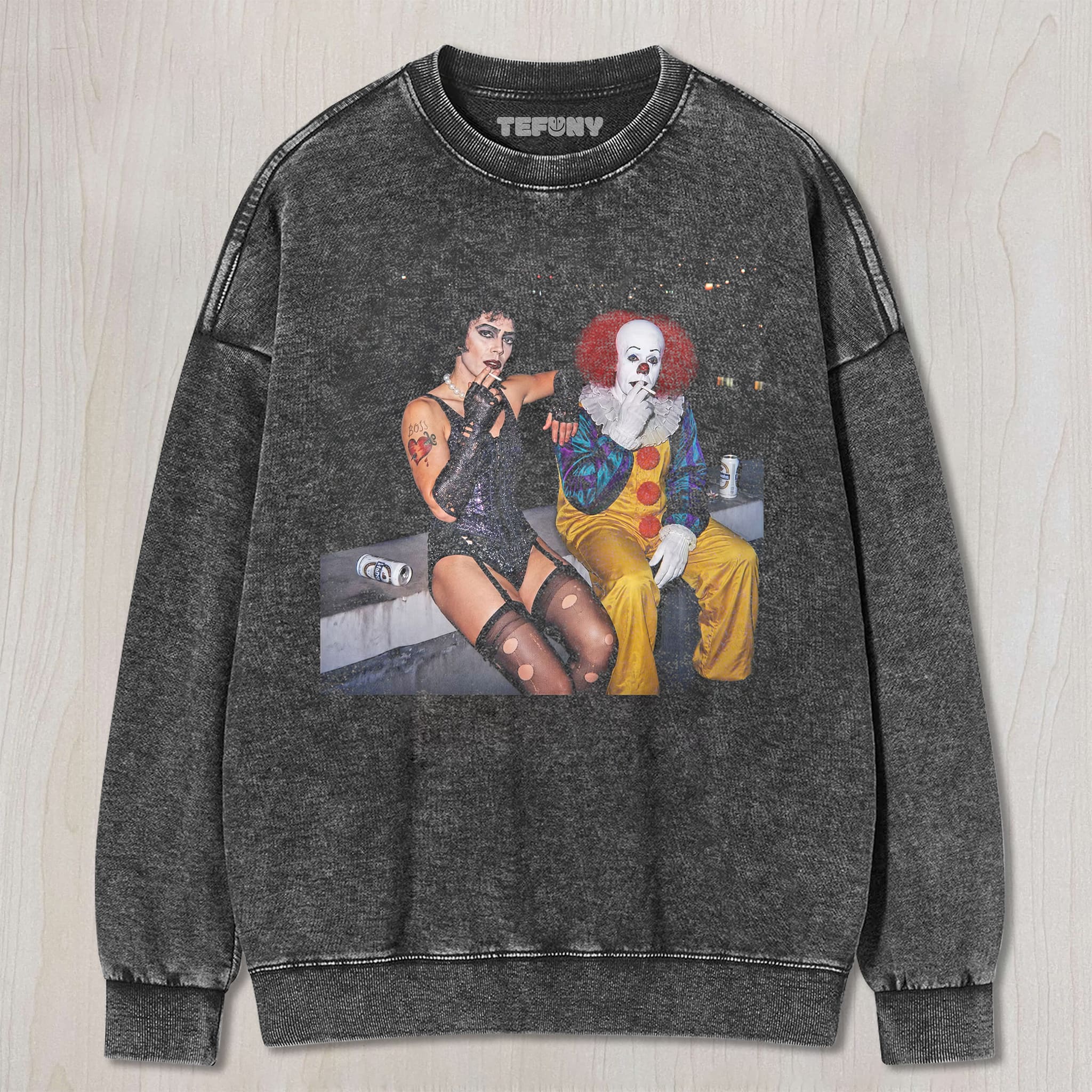 RETRO CULT CLASSIC DUO PORTRAIT ART TEE UNISEX TEE, TANK TOP, LAYERED LS, SWEATSHIRT & HOODIE