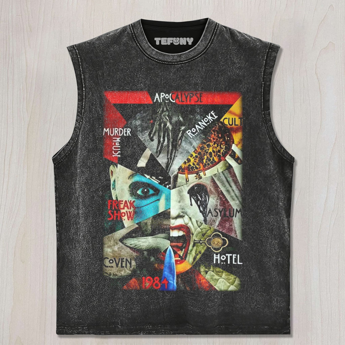 RETRO MULTIFIGURE GOTHIC SPOOKY UNISEX TEE, TANK TOP, LAYERED LS, SWEATSHIRT & HOODIE