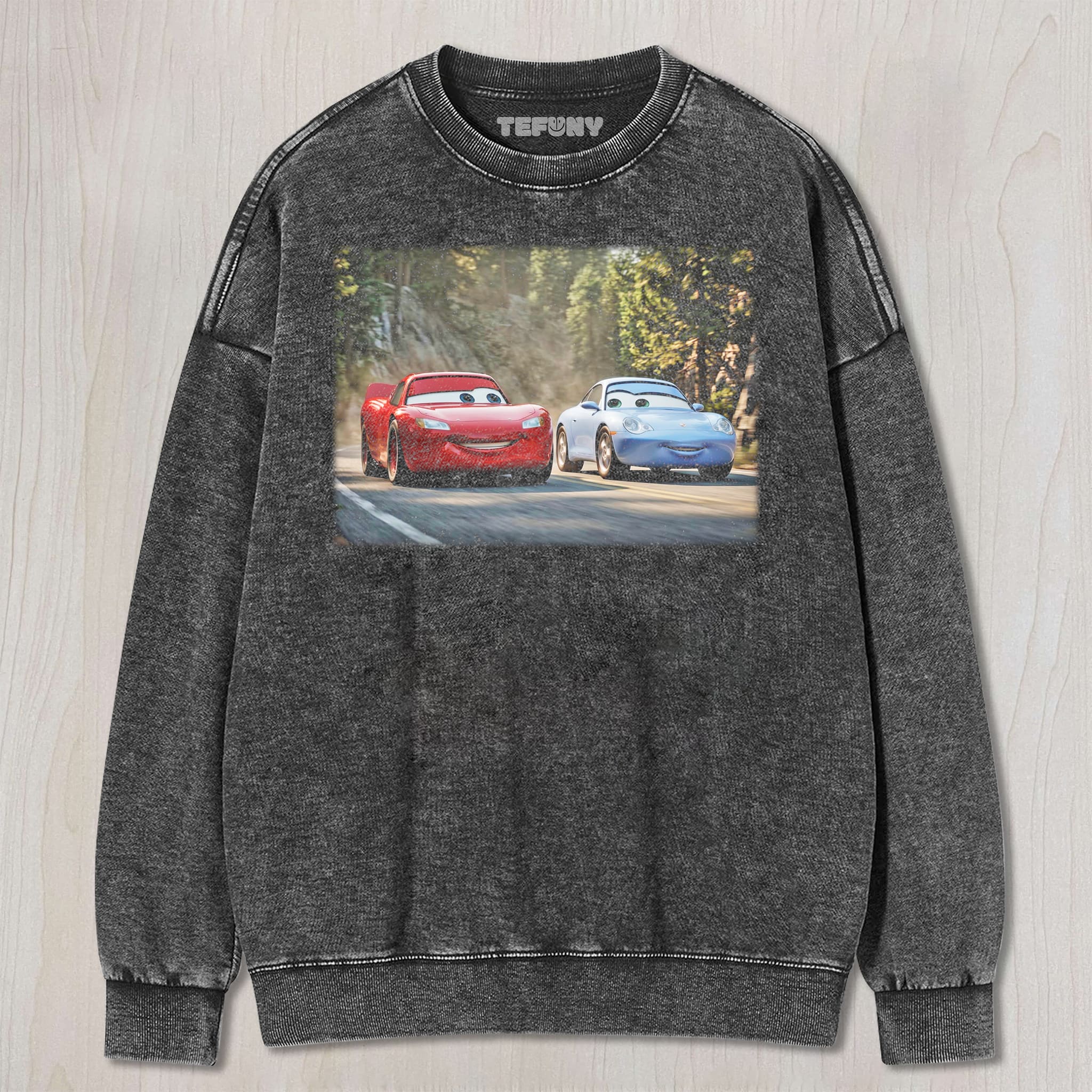 RETRO RACING CARTOON GRAPHIC TEE UNISEX TEE, TANK TOP, LAYERED LS, SWEATSHIRT & HOODIE