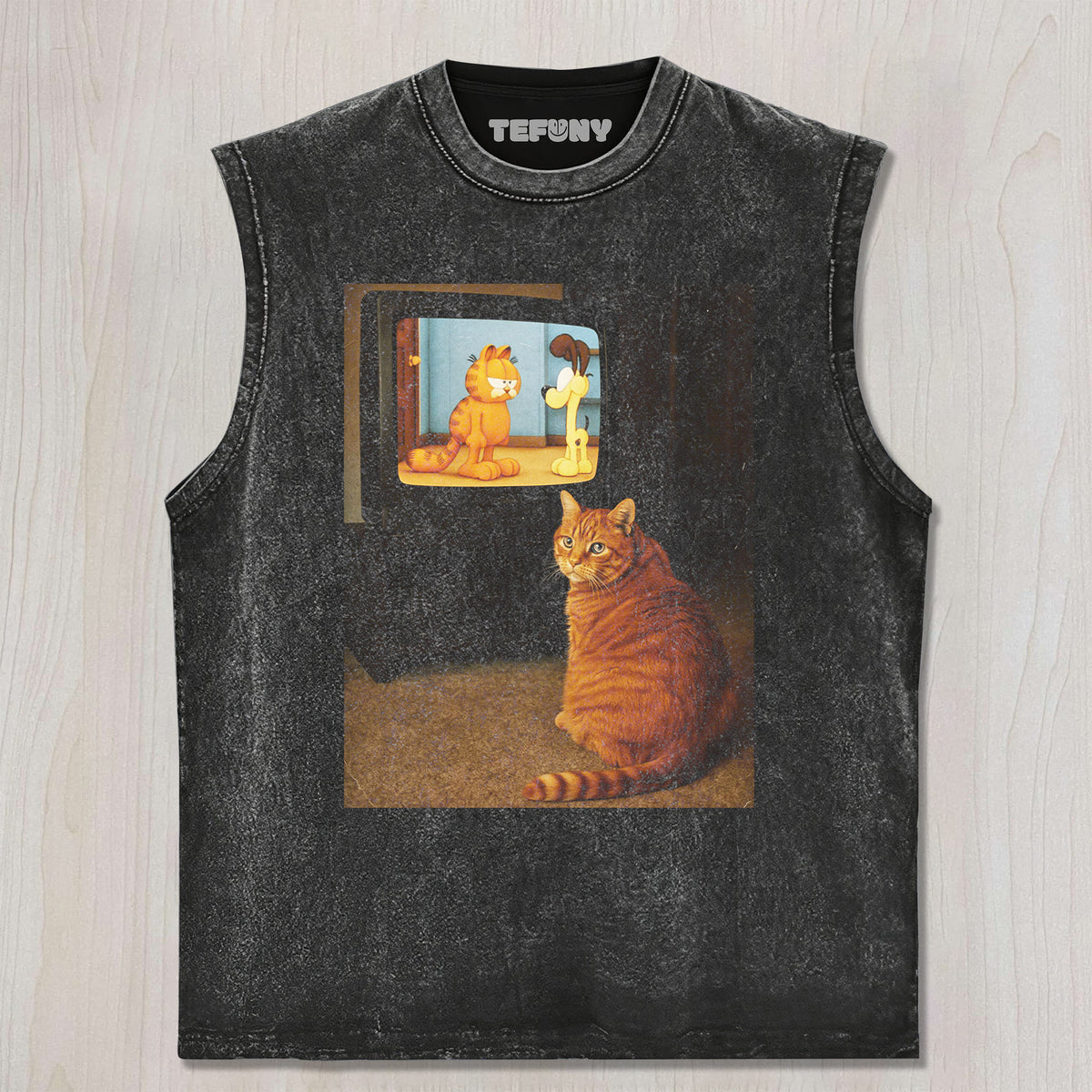RETRO TV CAT UNISEX TEE, TANK TOP, LAYERED LS, SWEATSHIRT & HOODIE