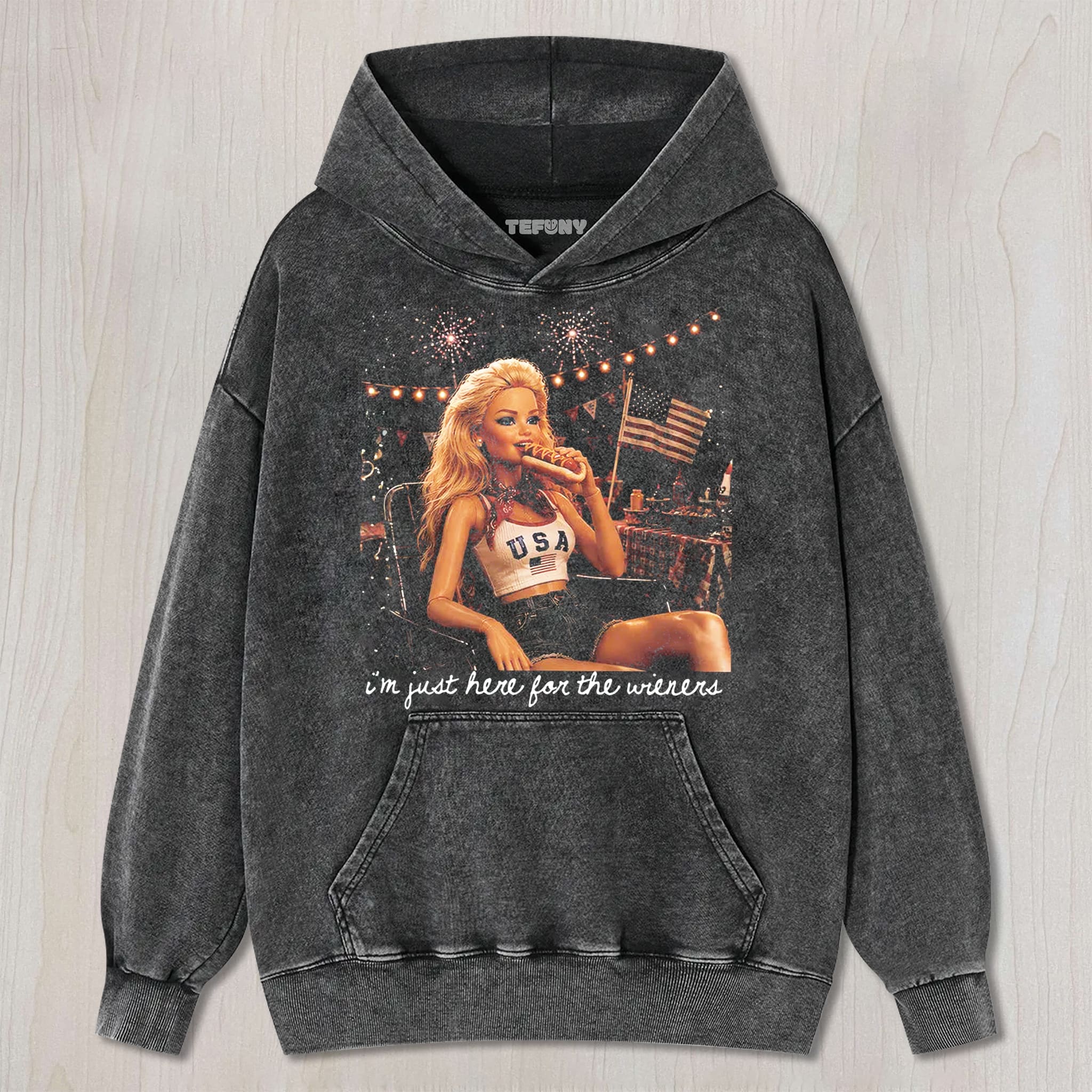 RETRO DOLL 4TH OF JULY V5 UNISEX TEE, TANK TOP, LAYERED LS, SWEATSHIRT & HOODIE