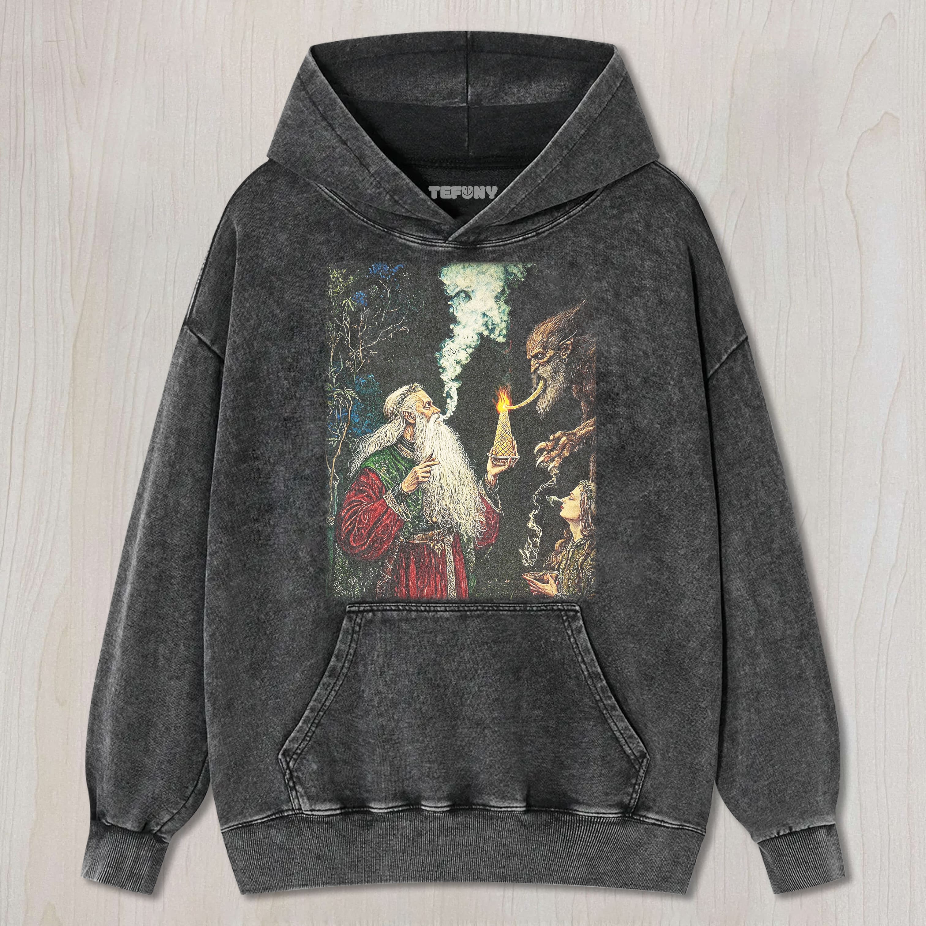 RETRO FANTASY WIZARD SMOKING CEREMONY TEE & SWEAT & HOOD