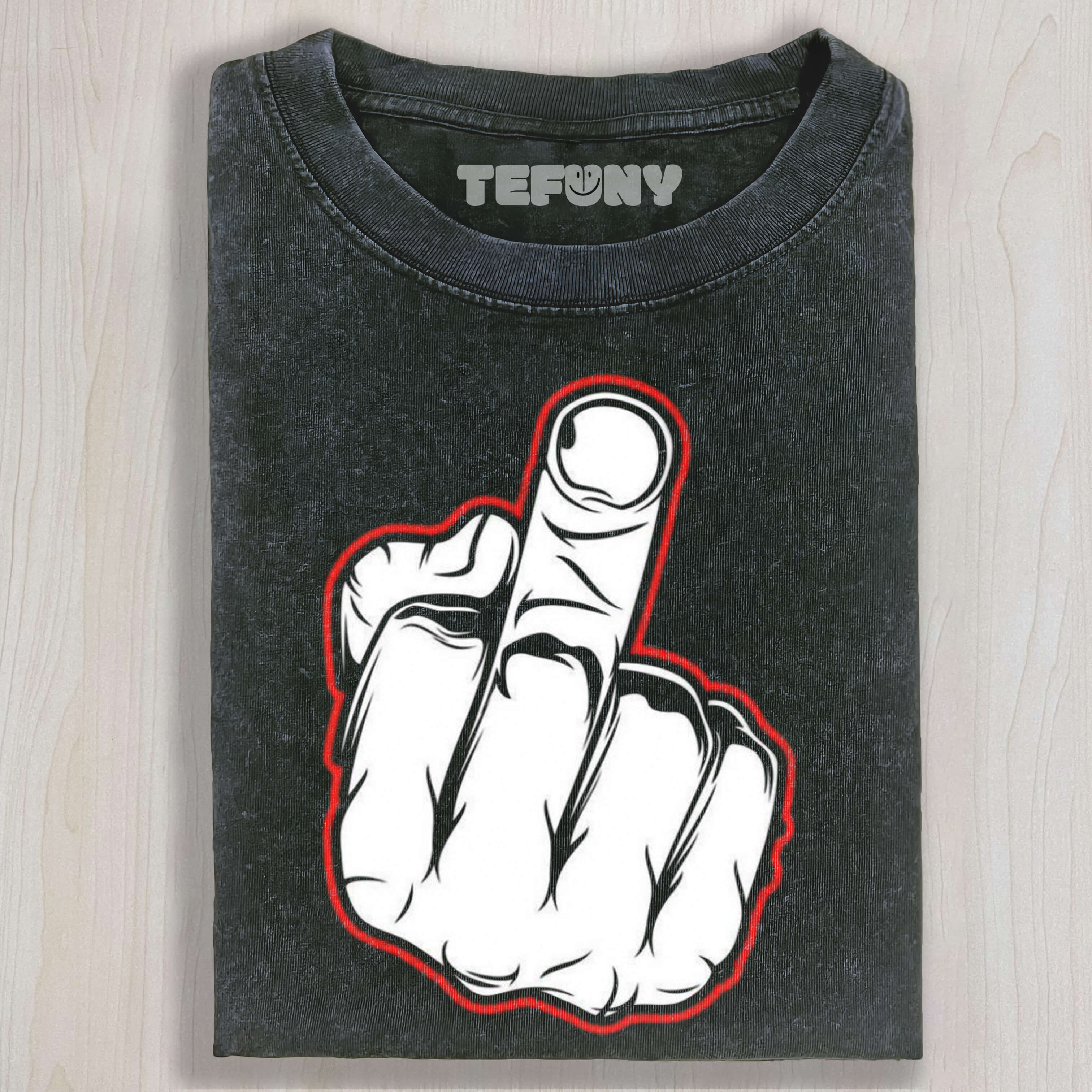 RETRO MIDDLE FINGER T-SHIRT