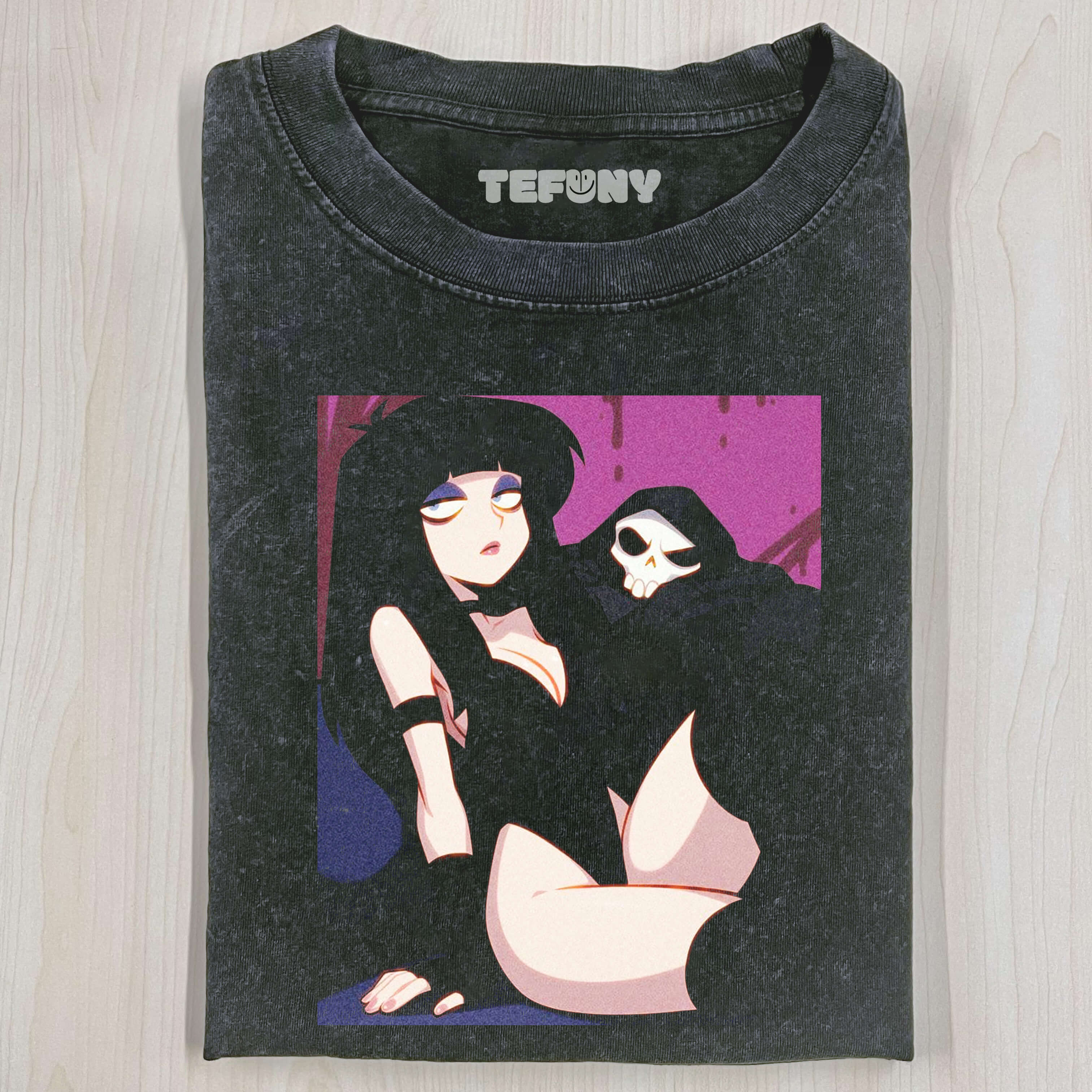 RETRO SKELETON GIRL T-SHIRT