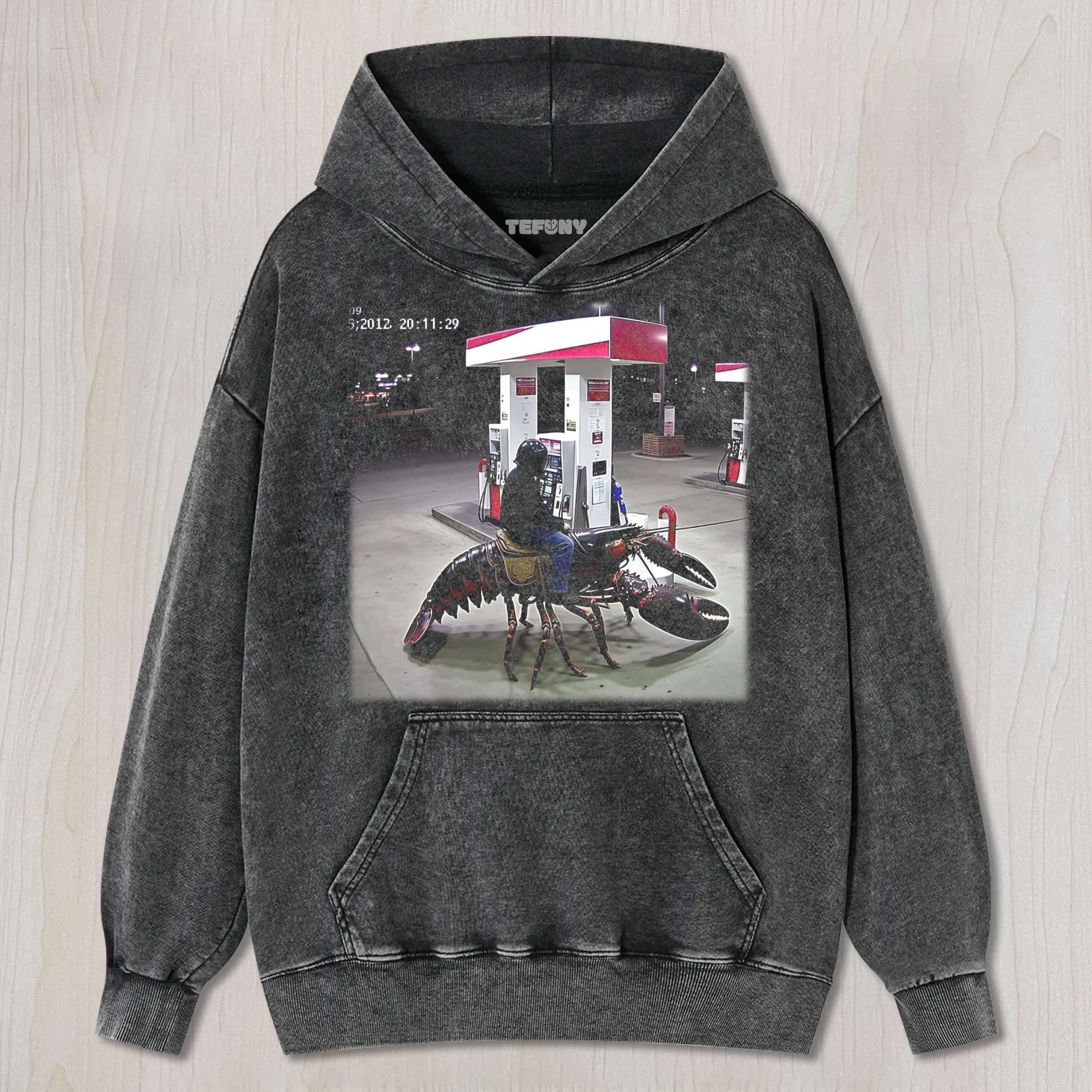 RIDING A GIANT SHRIMP T-SHIRT