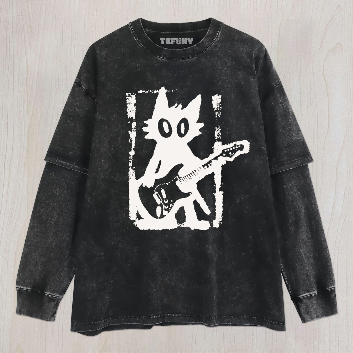 ROCK AND ROLL CAT UNISEX TEE, TANK TOP, LAYERED LS, SWEATSHIRT & HOODIE