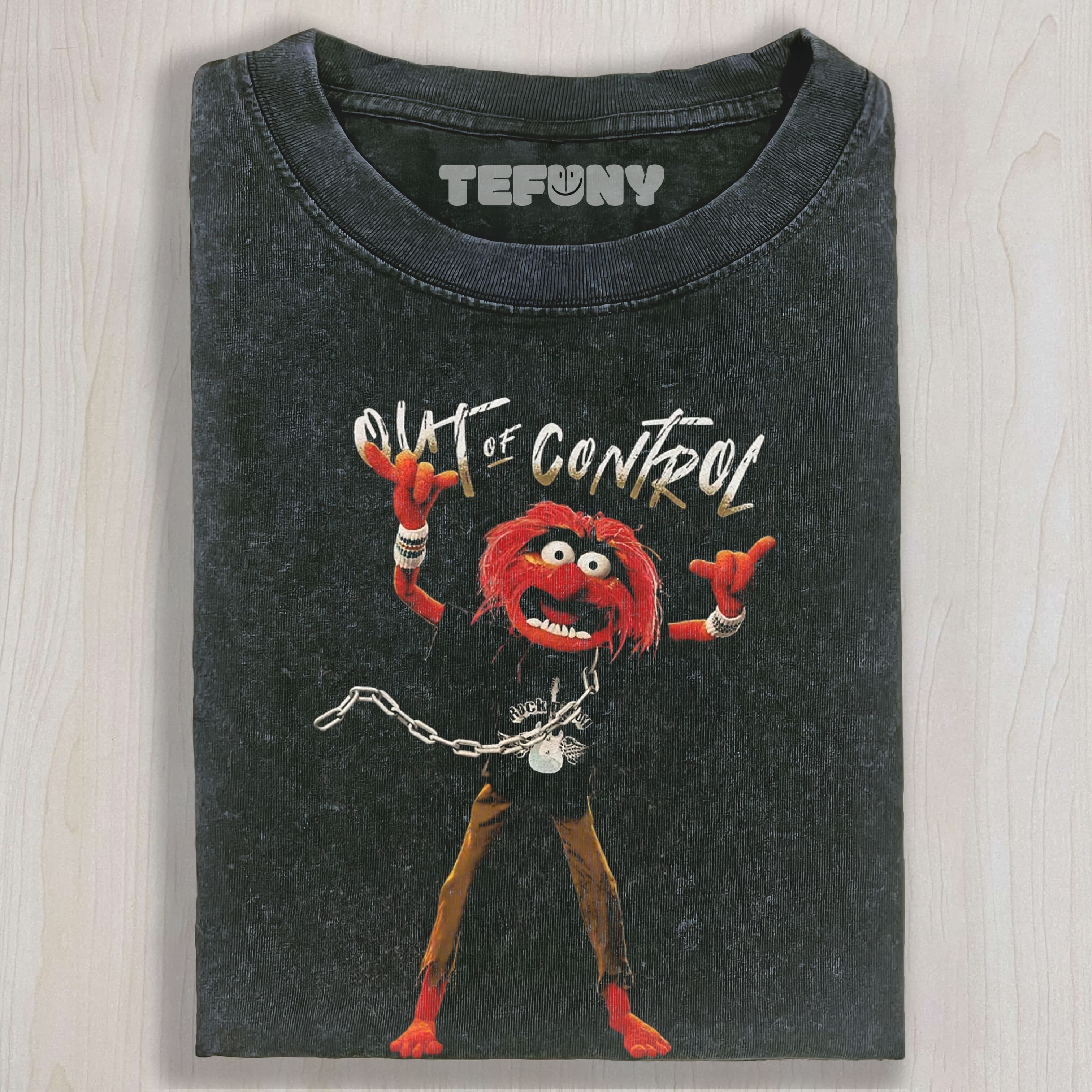 ROCKSTAR ANIMAL PUPPET GRAPHIC WASHED UNISEX TEE, TANK TOP, LAYERED LS, SWEATSHIRT & HOODIE