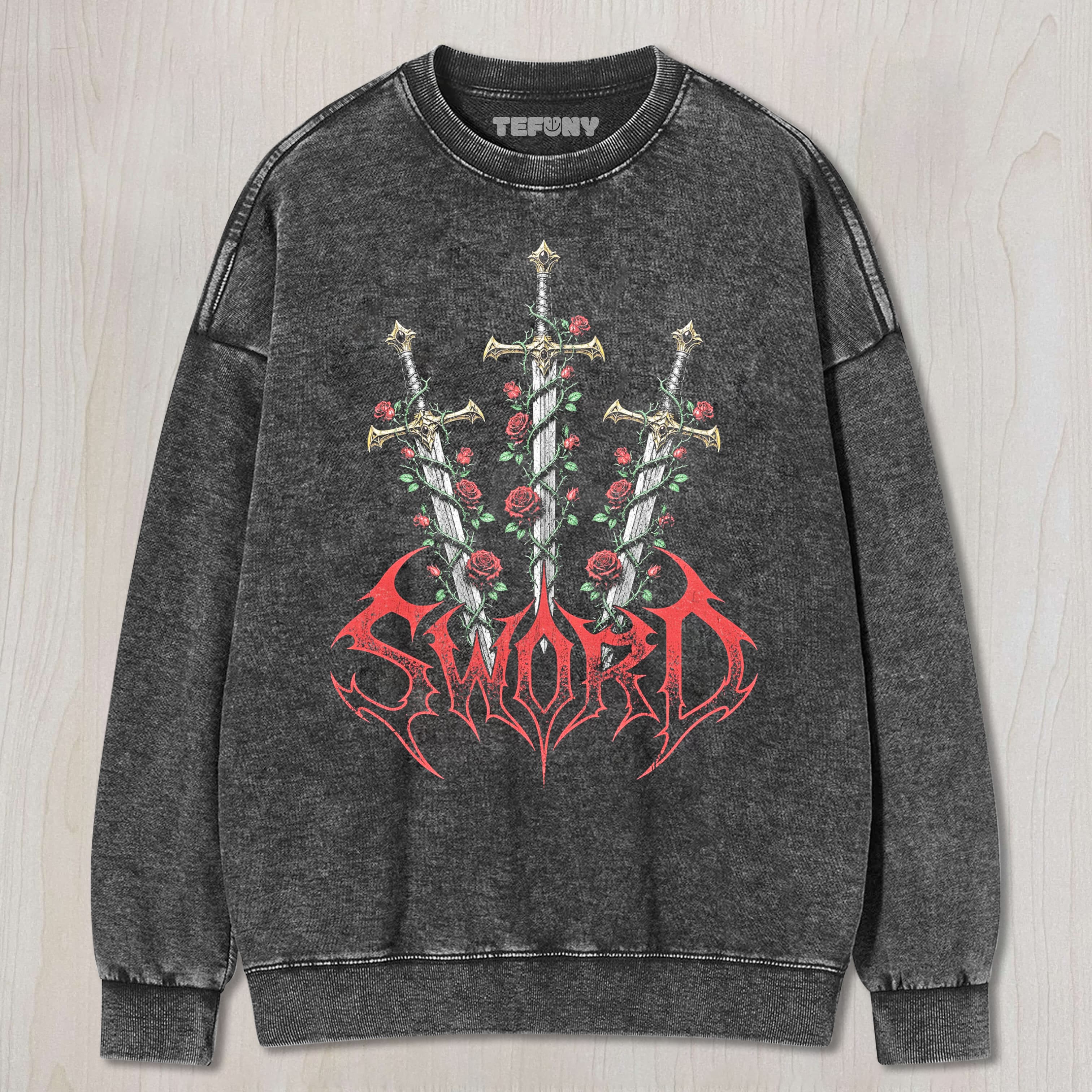 ROSE SWORD UNISEX TEE, TANK TOP, LAYERED LS, SWEATSHIRT & HOODIE