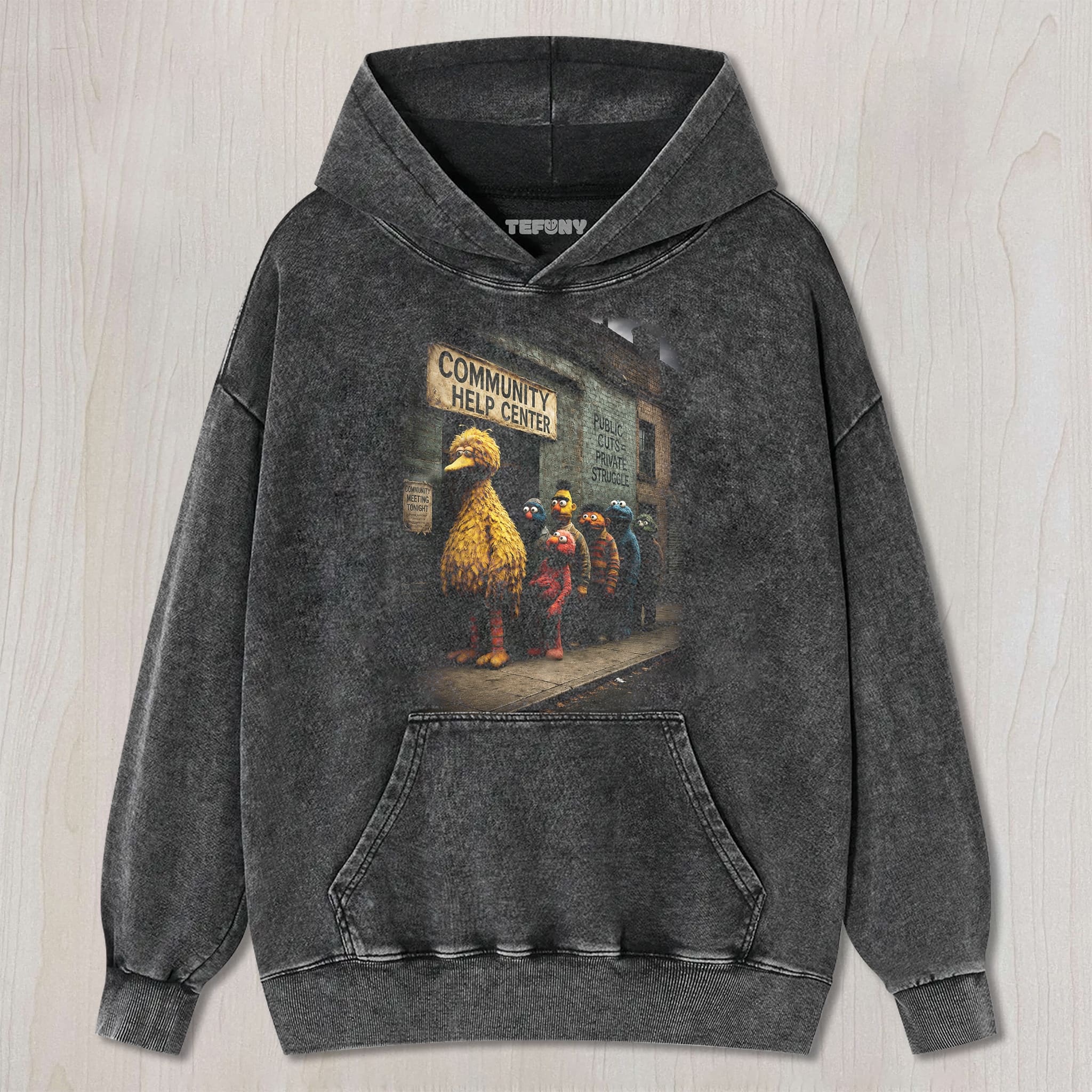 SESAME STREET COMMUNITY HELP CENTER UNISEX TEE, TANK TOP, LAYERED LS, SWEATSHIRT & HOODIE
