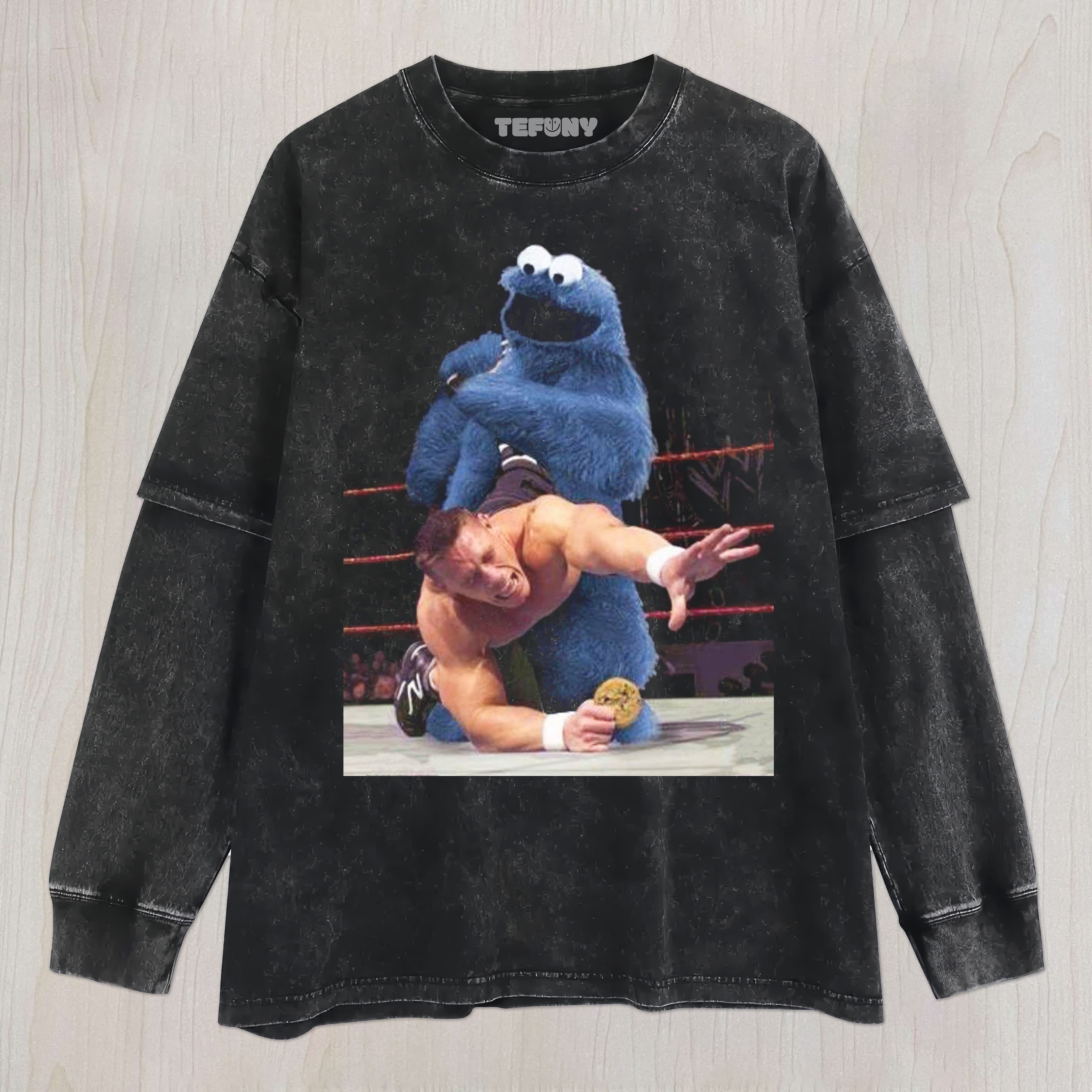 SESAME STREET WWE FUNNY UNISEX TEE, TANK TOP, LAYERED LS, SWEATSHIRT & HOODIE
