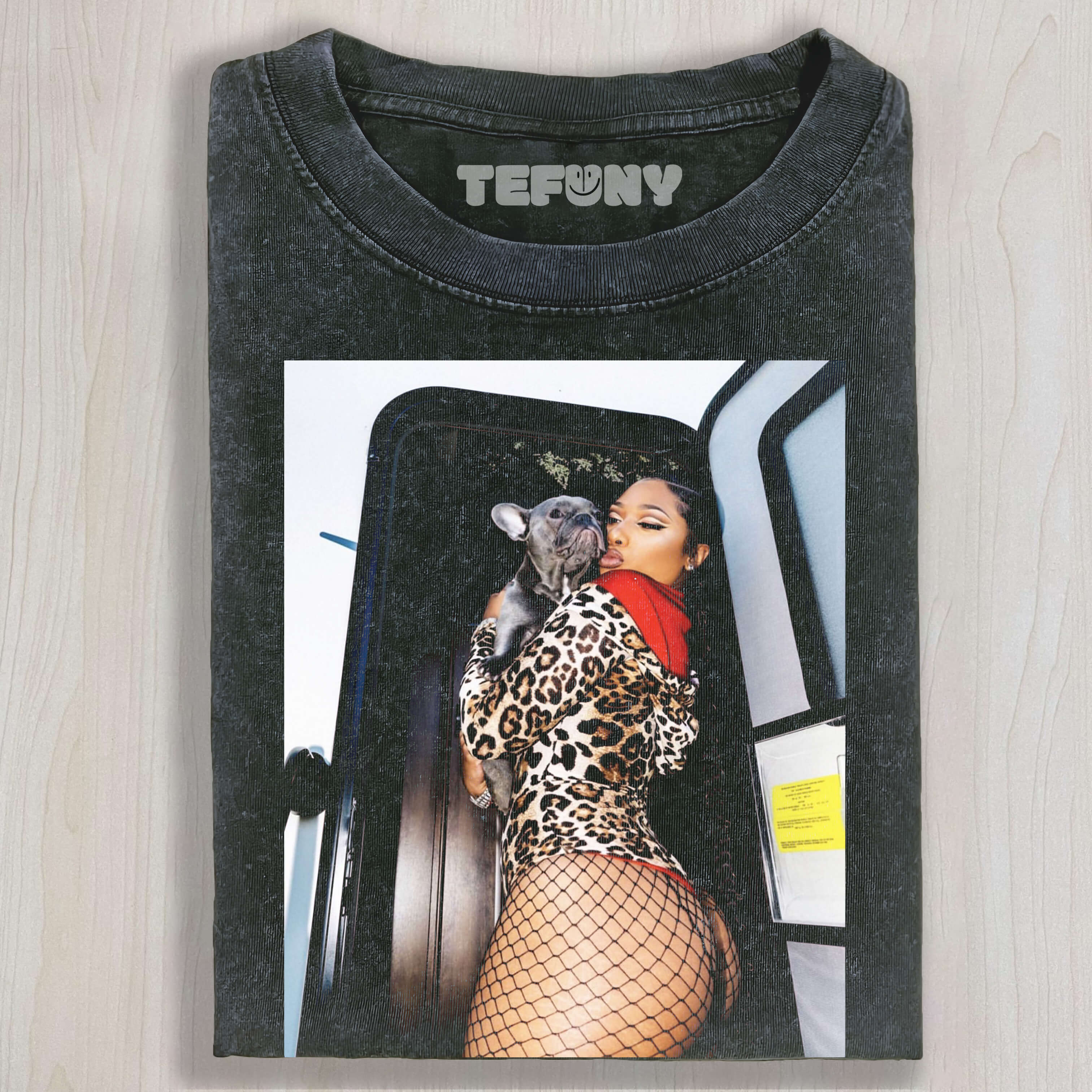 SEXY BEAUTY HOLDING A DOG T-SHIRT