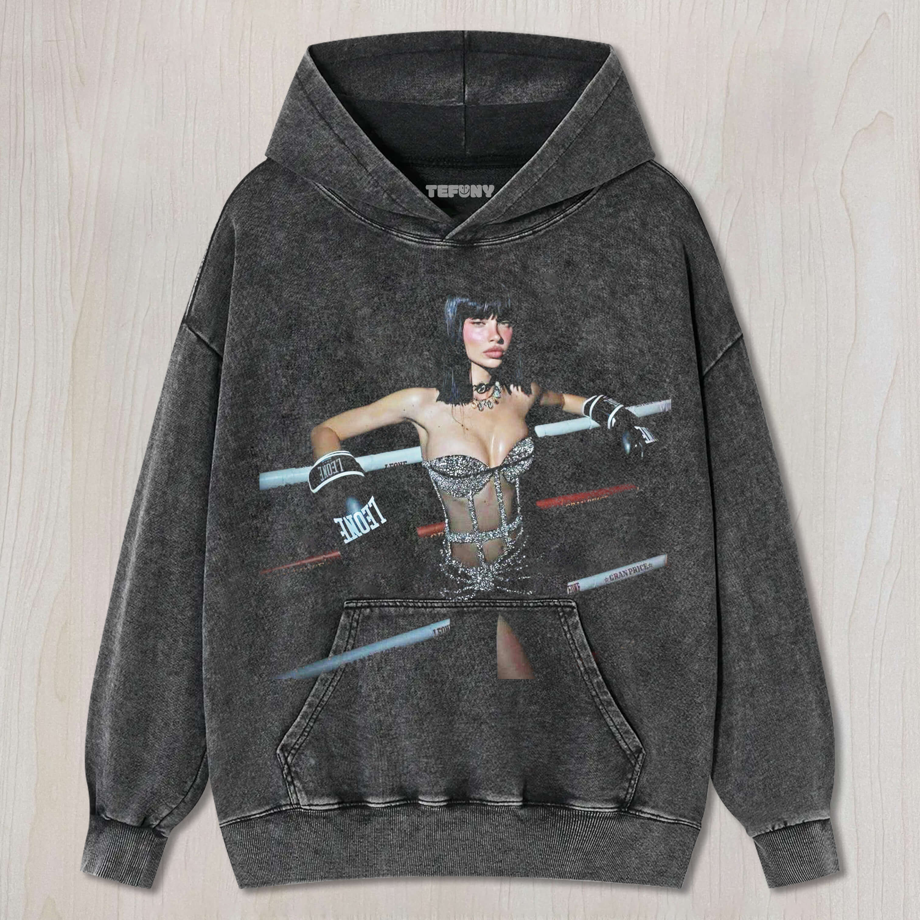 SEXY DORINA GEGICI WITH BOXING GLOVES T-SHIRT