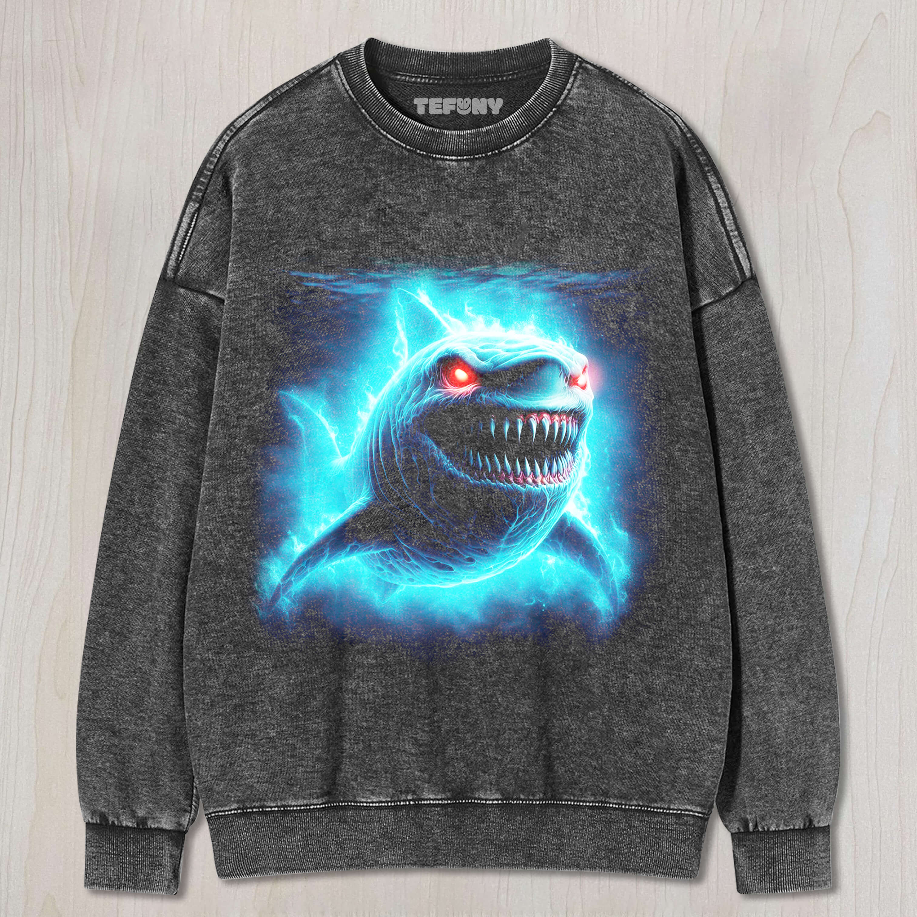 SHARK WITH RED EYES T-SHIRT