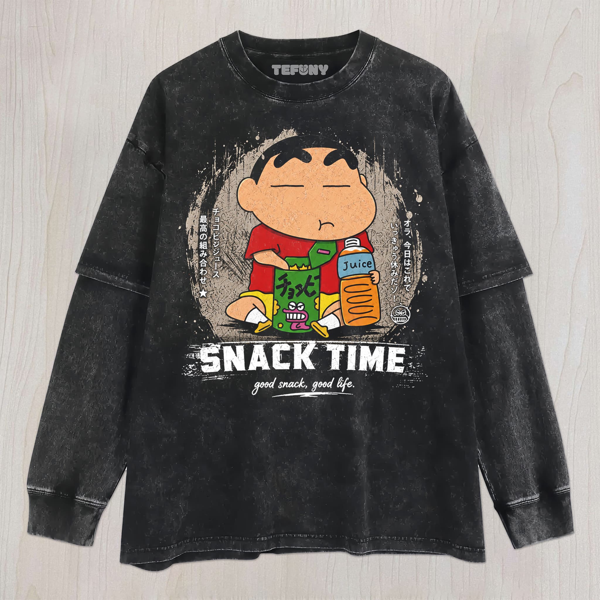 SHIN-CHAN V7 UNISEX TEE, TANK TOP, LAYERED LS, SWEATSHIRT & HOODIE