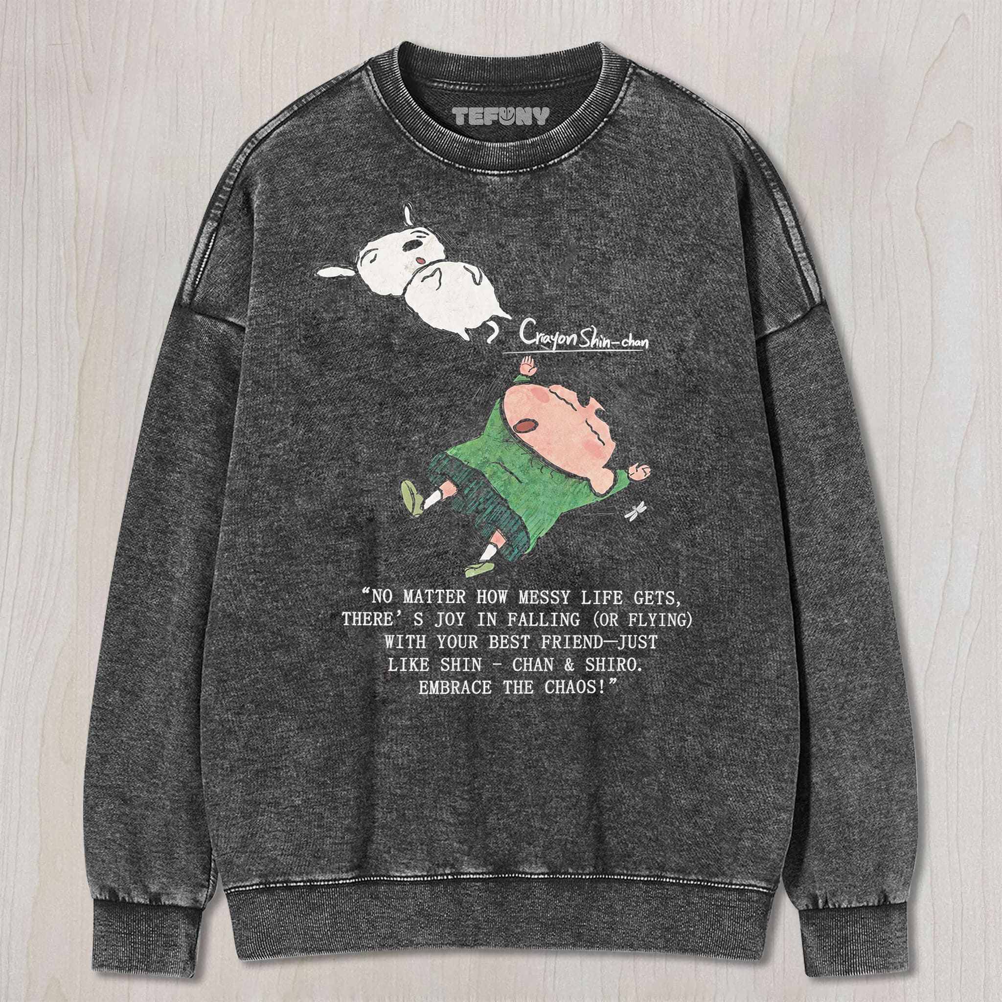SHIN-CHAN V8 UNISEX TEE, TANK TOP, LAYERED LS, SWEATSHIRT & HOODIE
