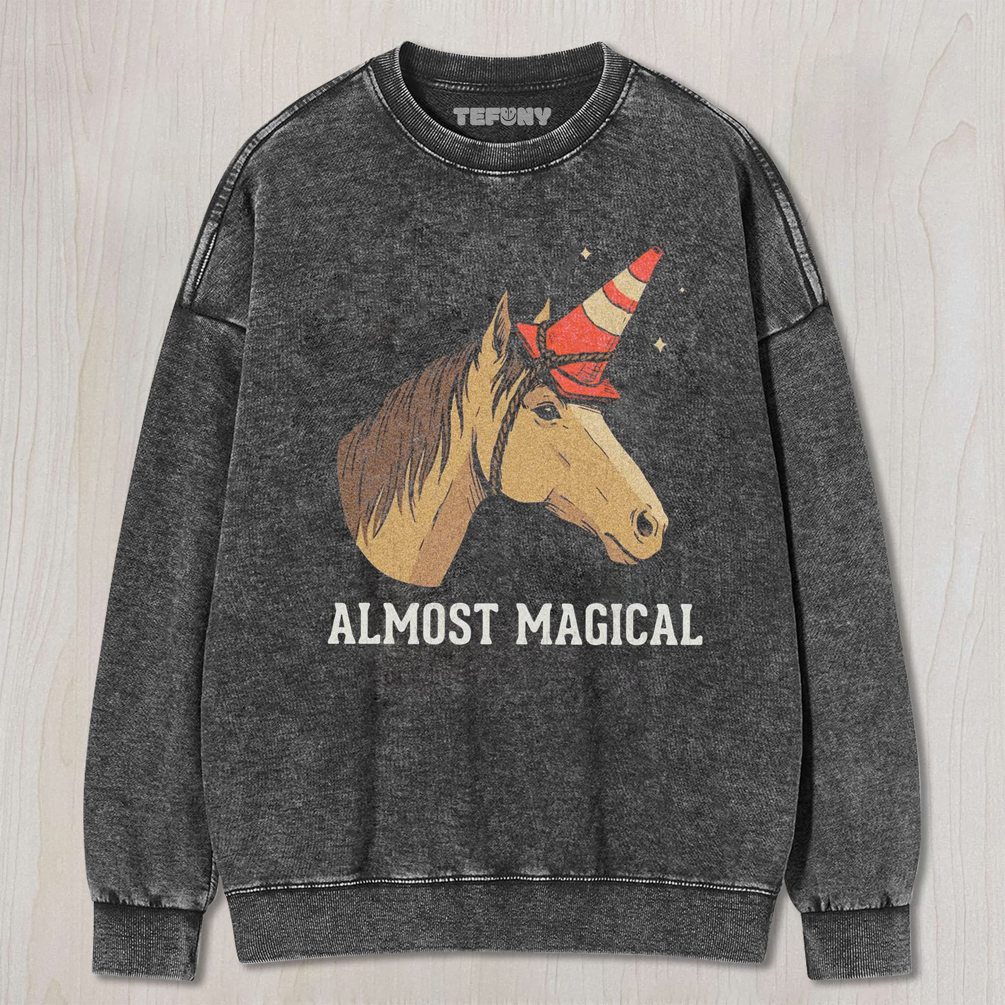 SILLY HORSE TRYING TO BE MAGICAL UNISEX TEE, TANK TOP, LAYERED LS, SWEATSHIRT & HOODIE