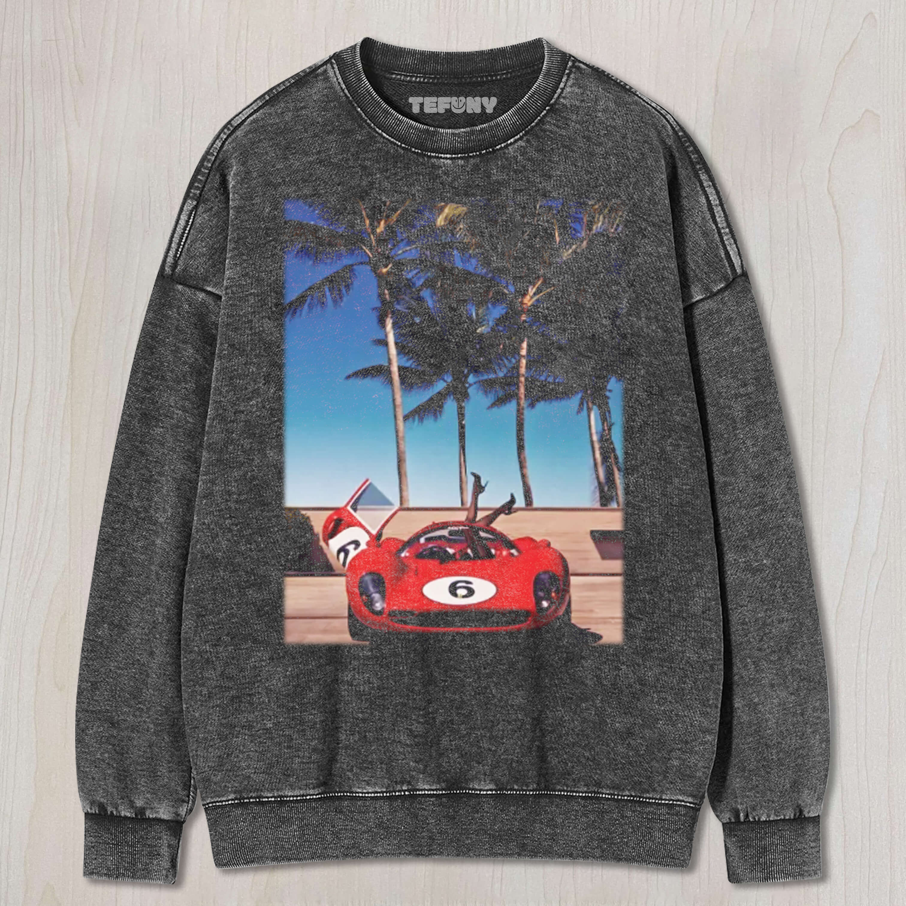 SIX COCONUT TREES CAR T-SHIRT