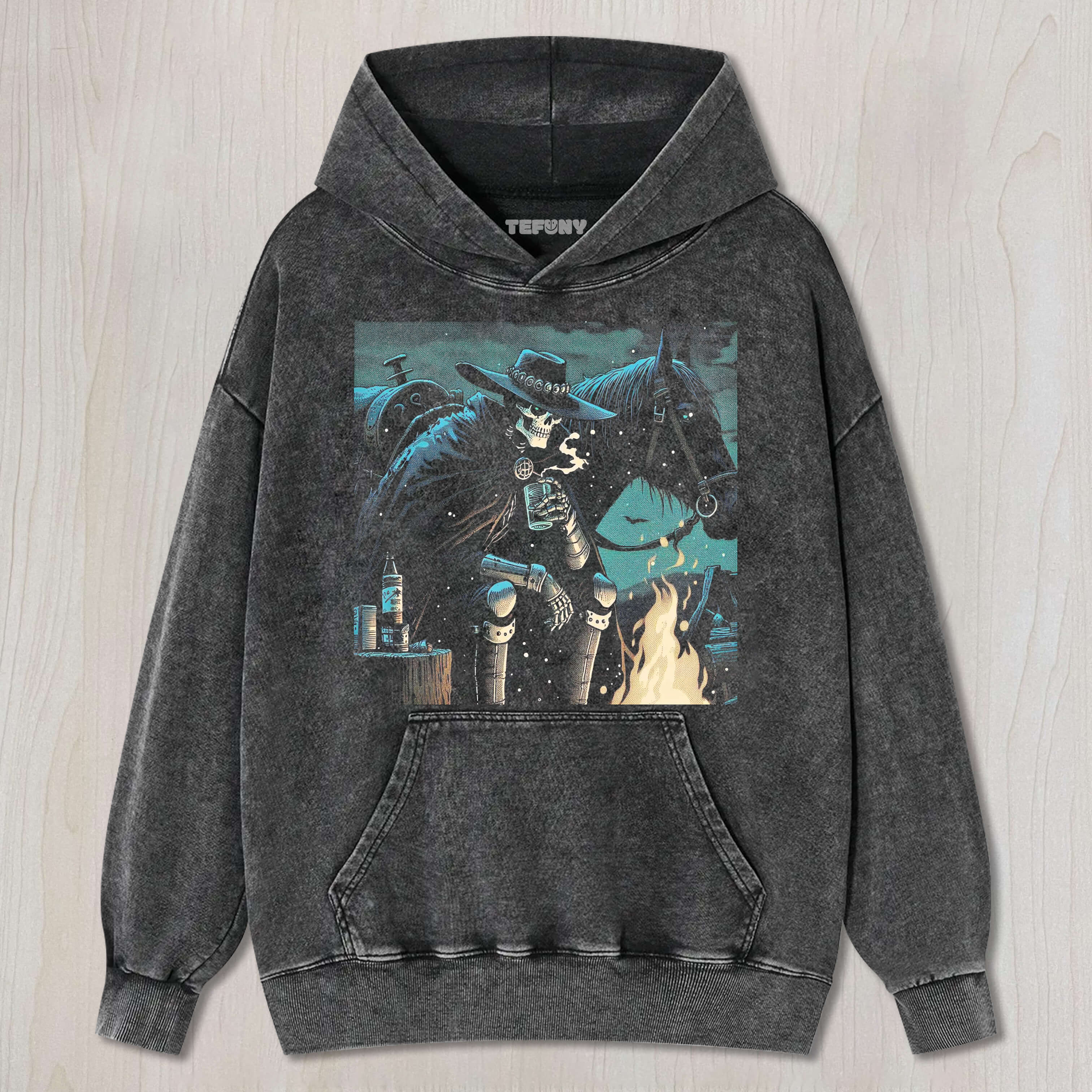 SKELETON KNIGHT AND HIS HORSE TEE & SWEAT & HOOD