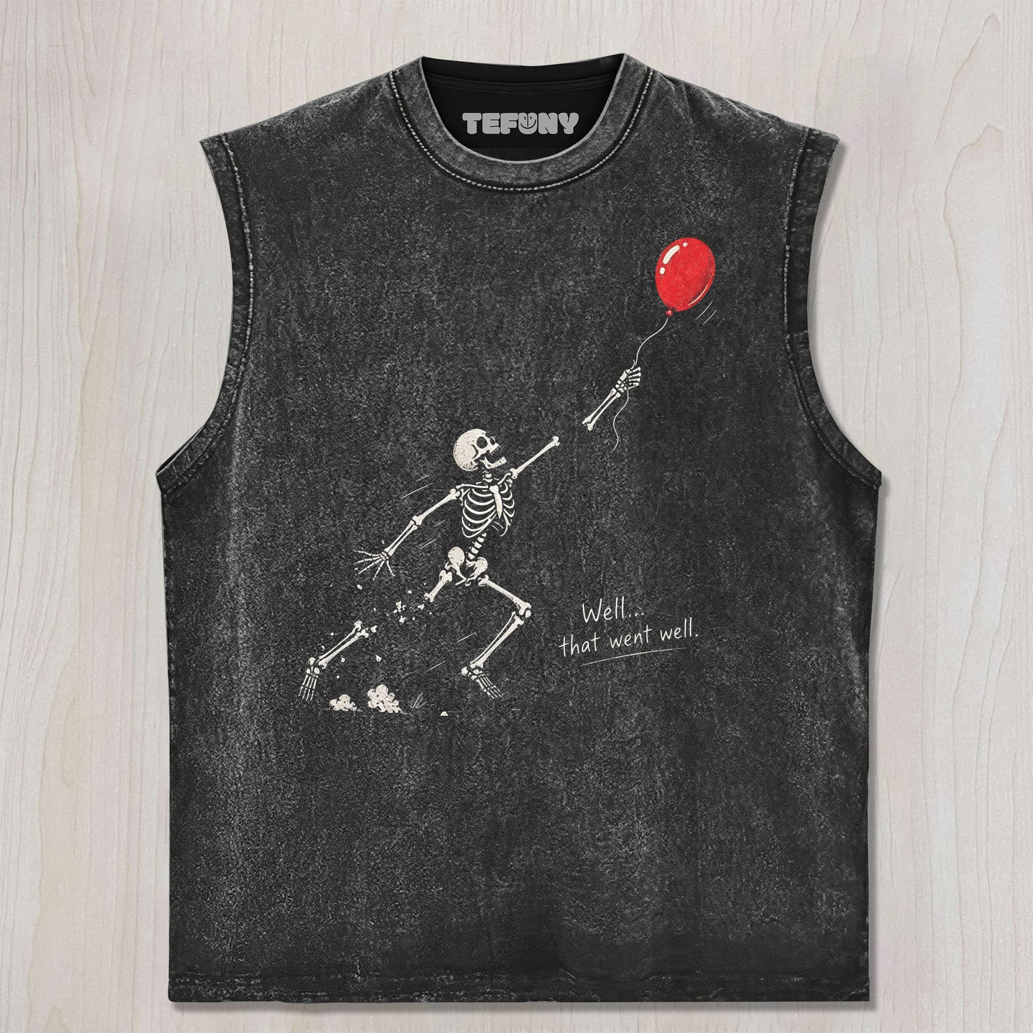 SKELETON LOST BALLOON UNISEX TEE, TANK TOP, LAYERED LS, SWEATSHIRT & HOODIE