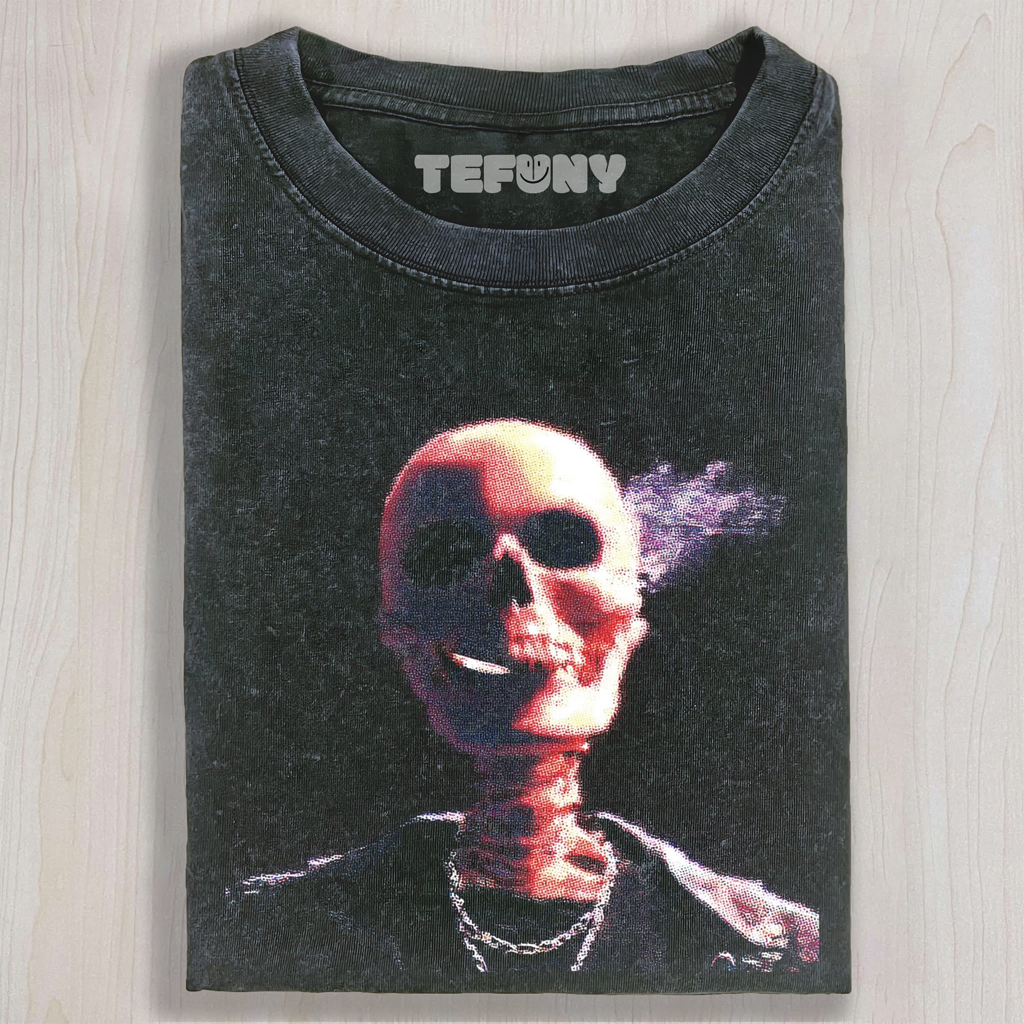 SKELETON SMOKING V UNISEX TEE, TANK TOP, LAYERED LS, SWEATSHIRT & HOODIE