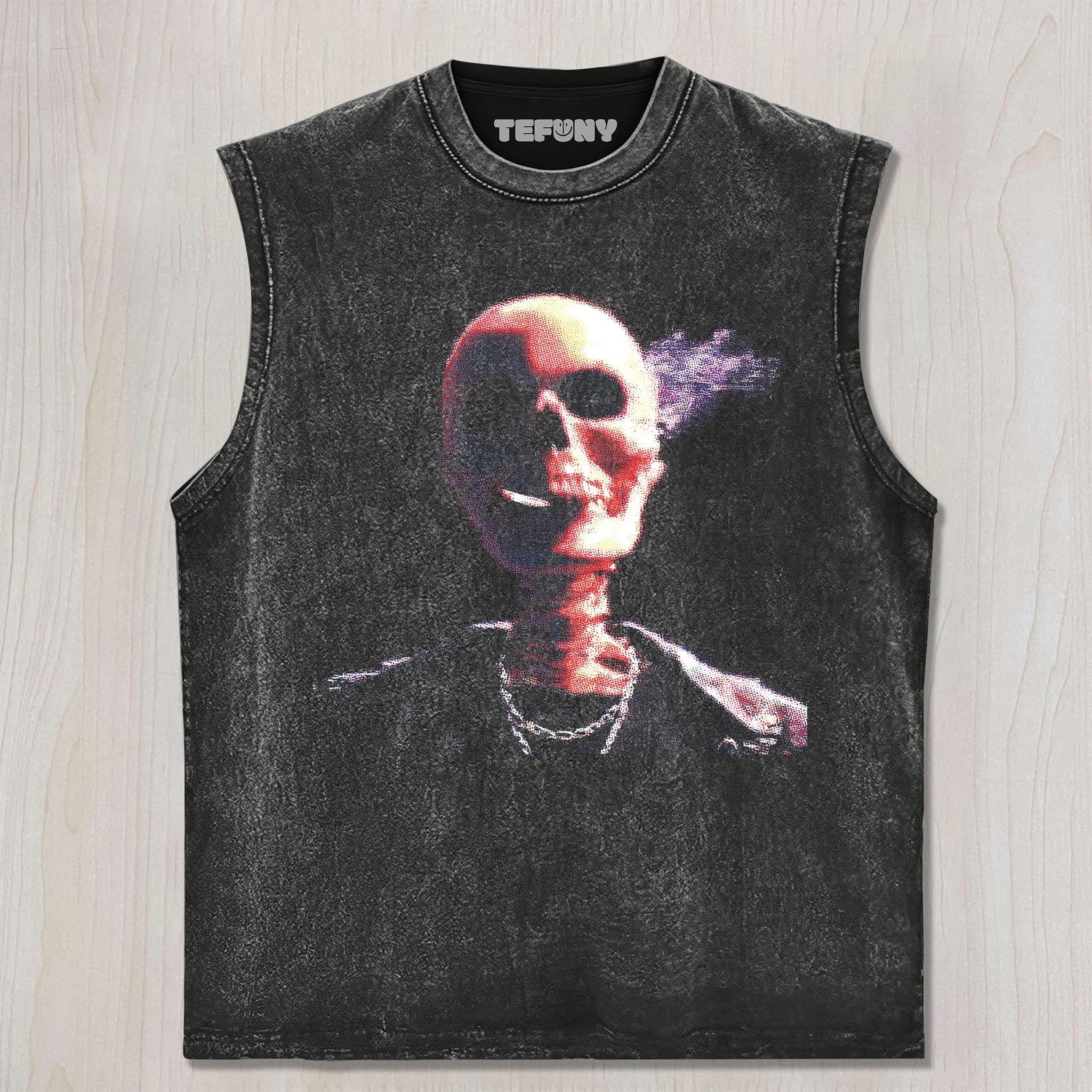 SKELETON SMOKING V UNISEX TEE, TANK TOP, LAYERED LS, SWEATSHIRT & HOODIE