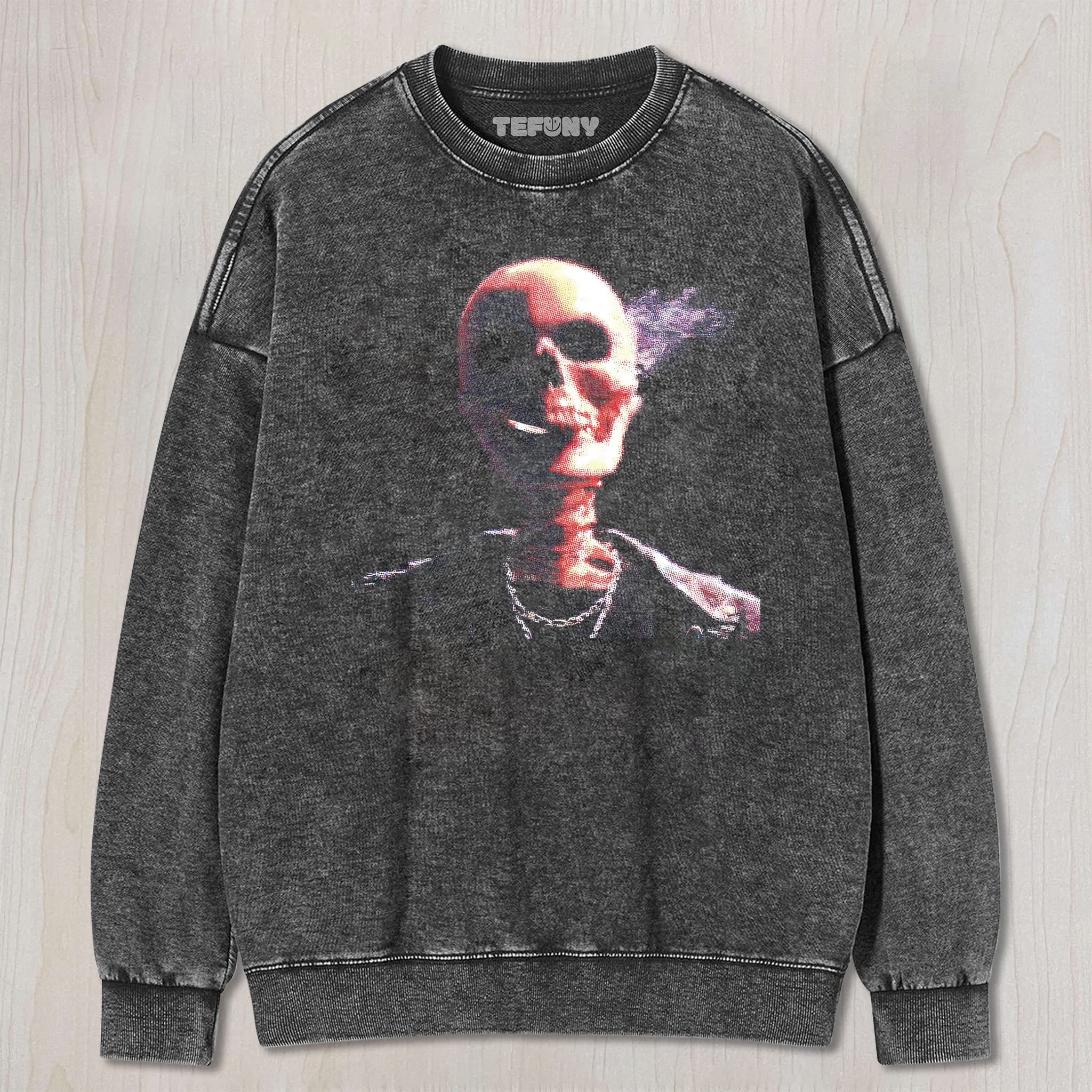 SKELETON SMOKING V UNISEX TEE, TANK TOP, LAYERED LS, SWEATSHIRT & HOODIE