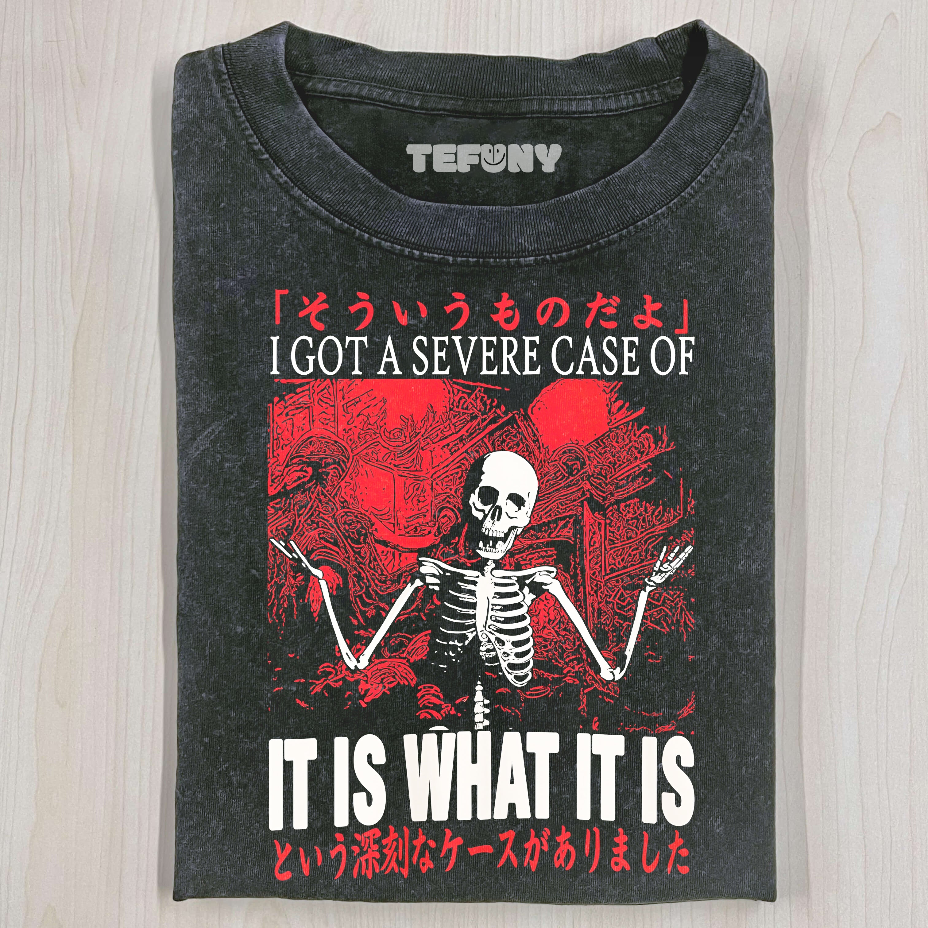 SKELETON GETS SICK T-SHIRT