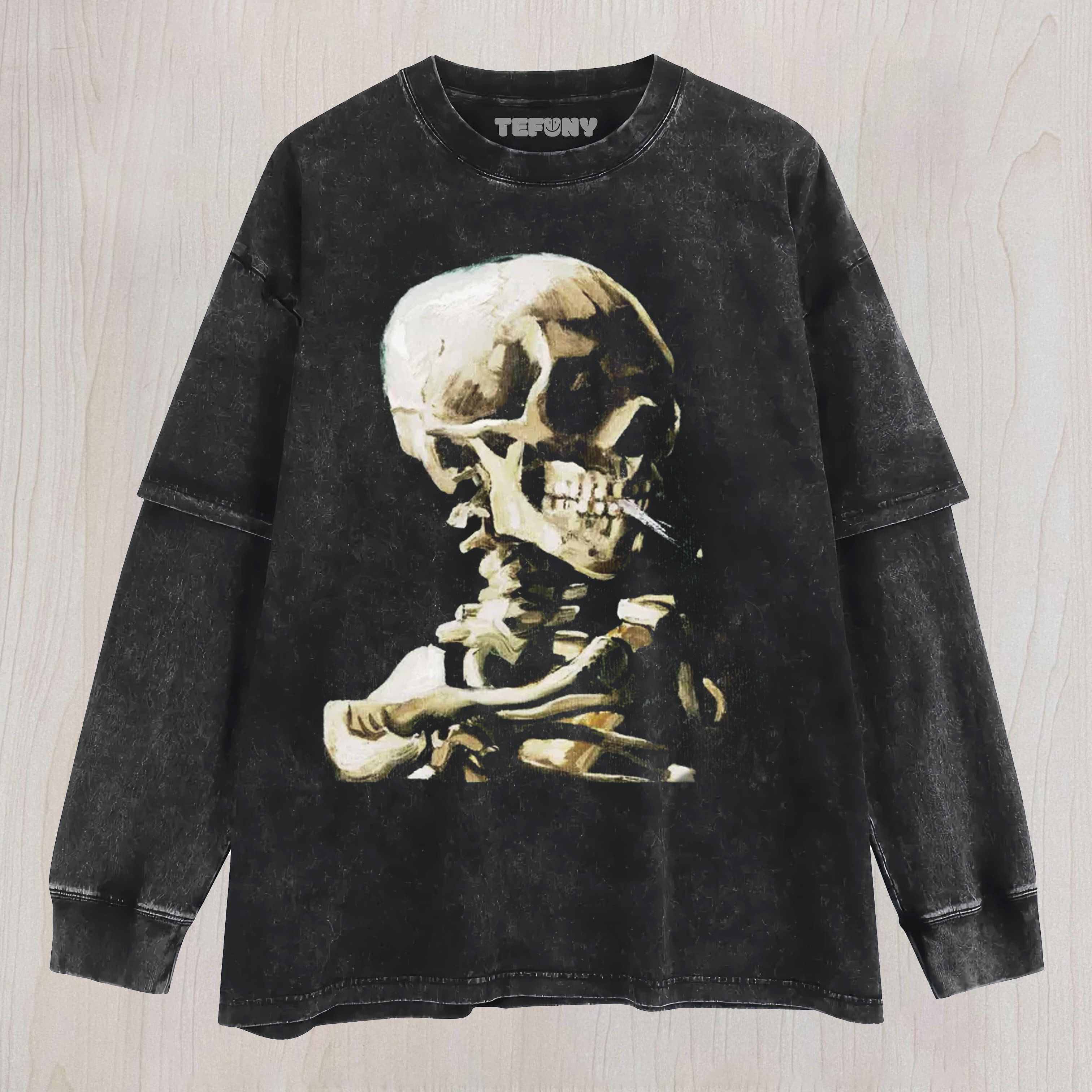 SKULL & CIGARETTES T UNISEX TEE, TANK TOP, LAYERED LS, SWEATSHIRT & HOODIE