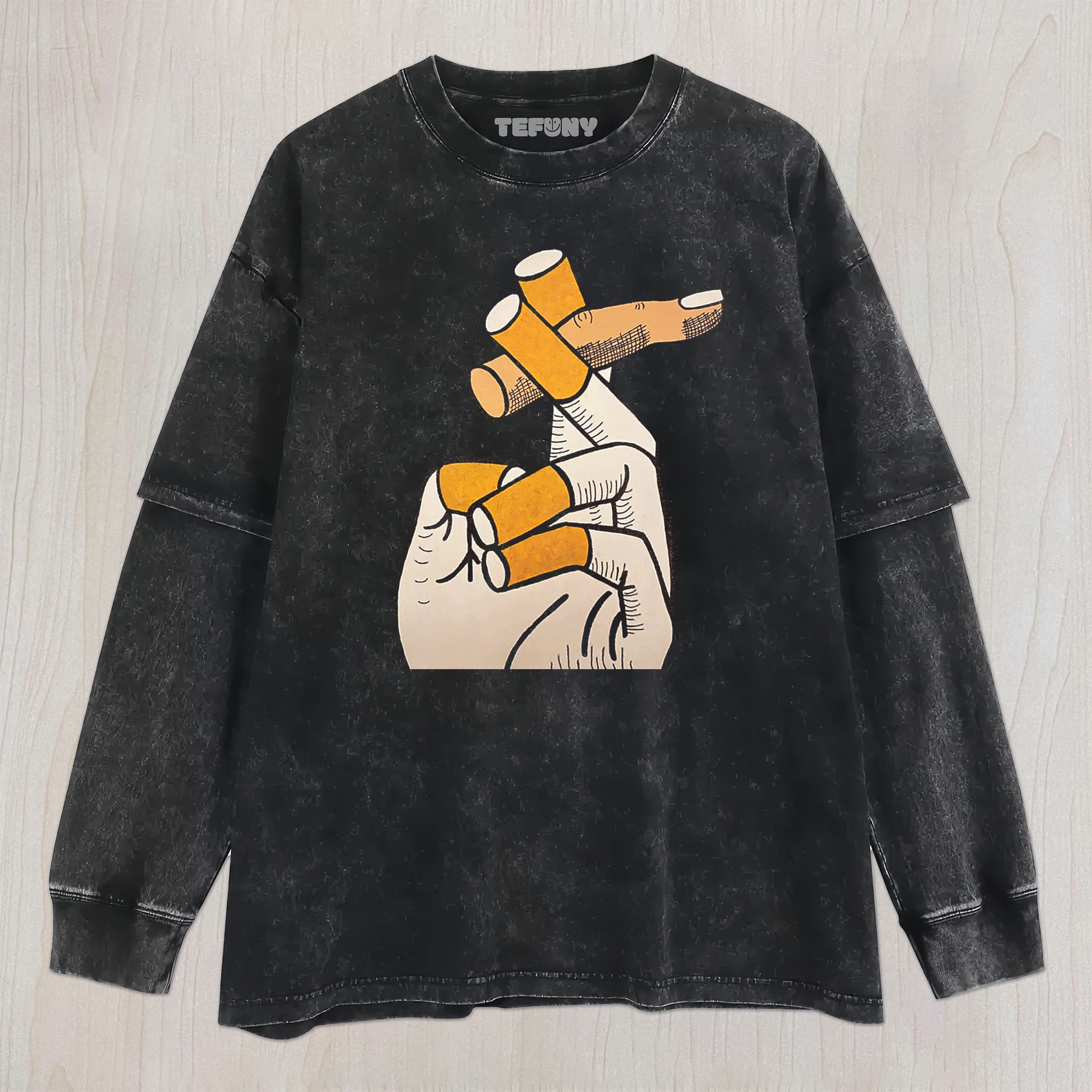 SMOKE & HAND UNISEX TEE, TANK TOP, LAYERED LS, SWEATSHIRT & HOODIE